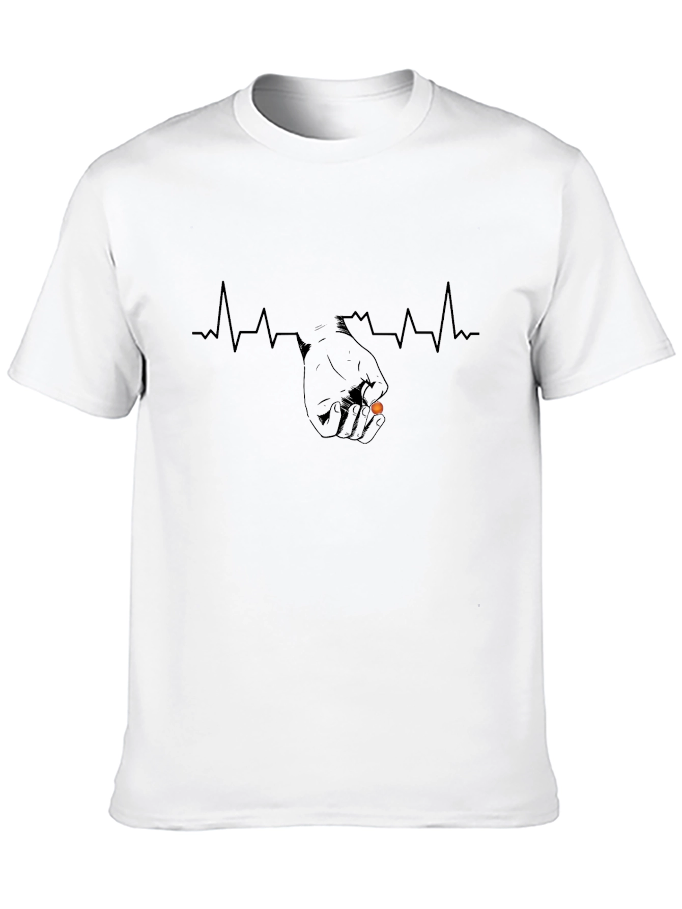 Heartbeat Fist Bump T-Shirt - Unique Design
