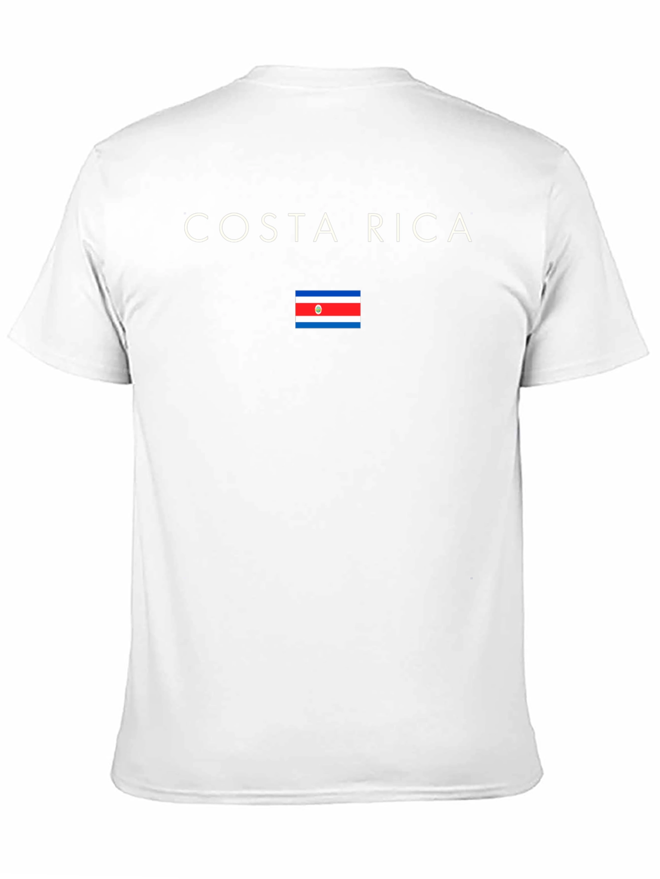 Costa Rica Flag Graphic T-Shirt - Black