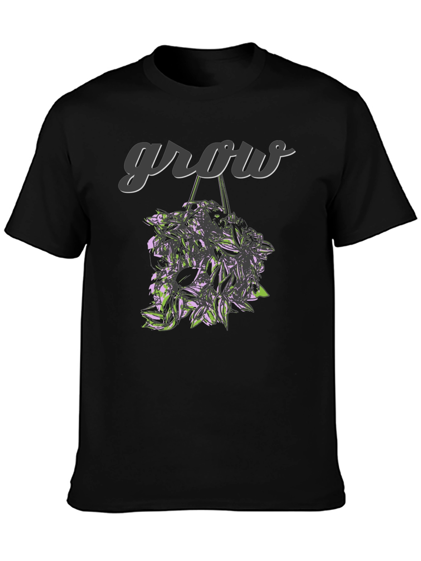 Grow Graphic Tee - Stylish Black T-Shirt