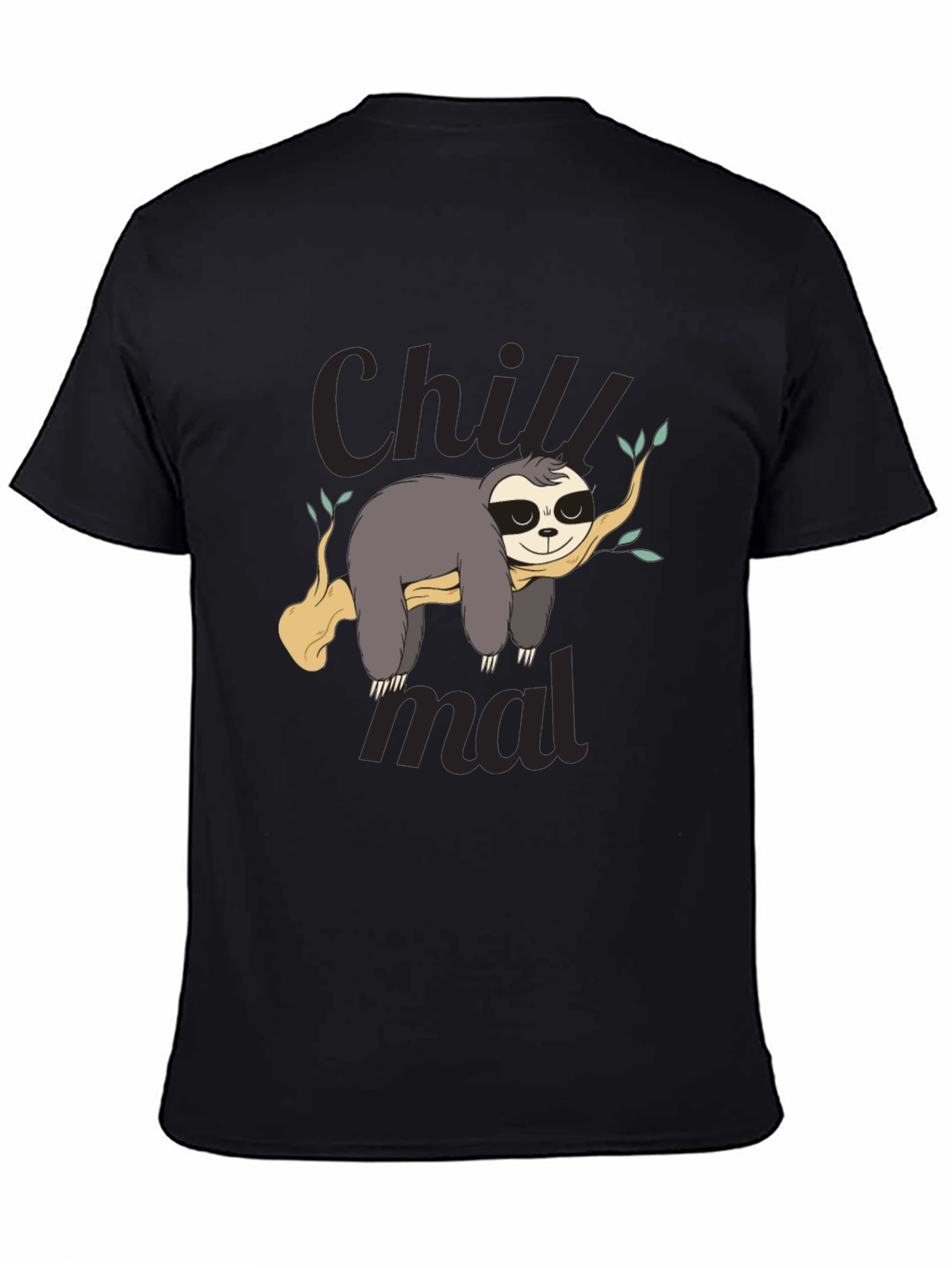 Chill Sloth Graphic Tee - Relaxed Style
