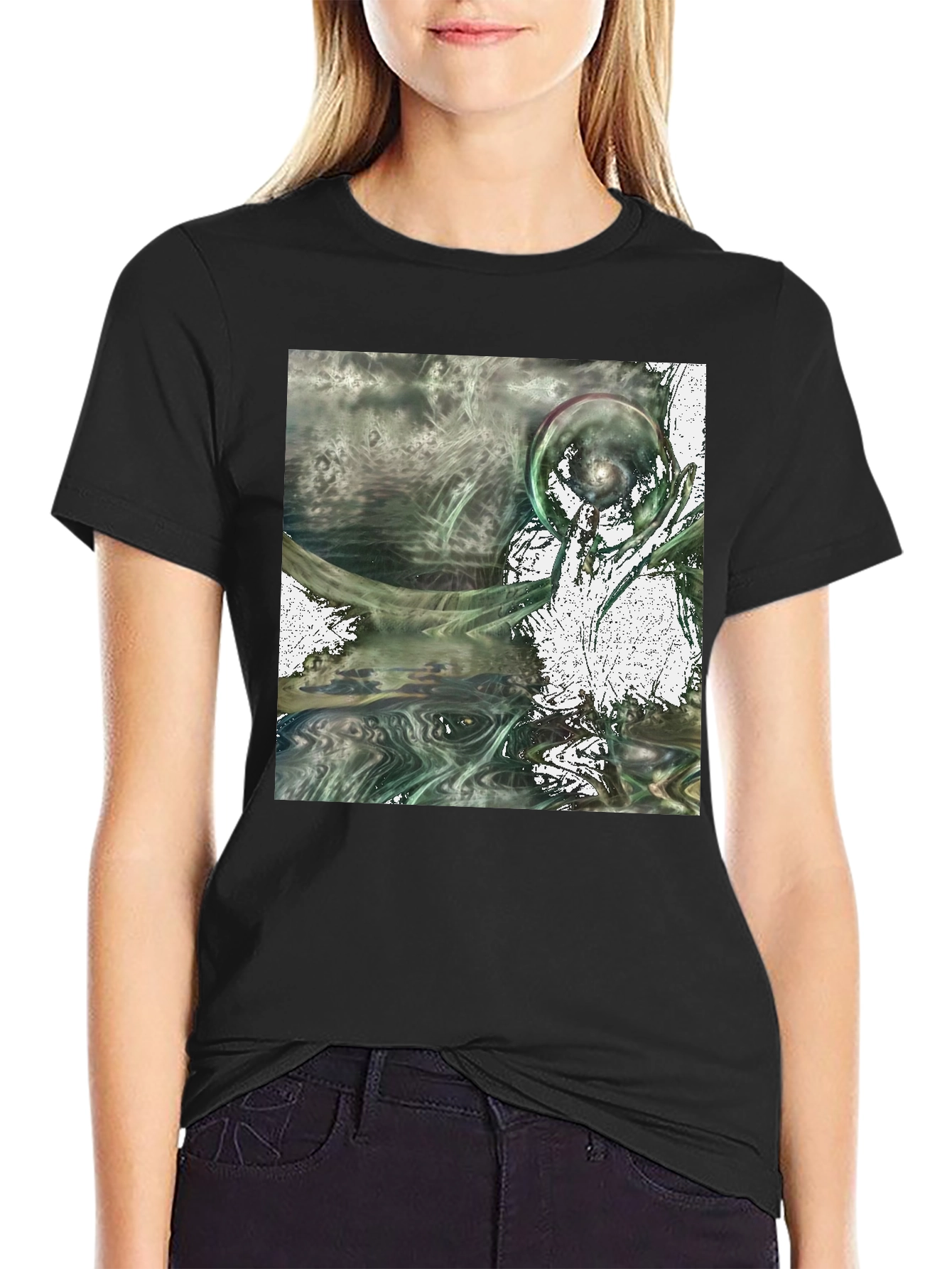 Abstract Graphic Print T-Shirt - Modern Artistic Tee
