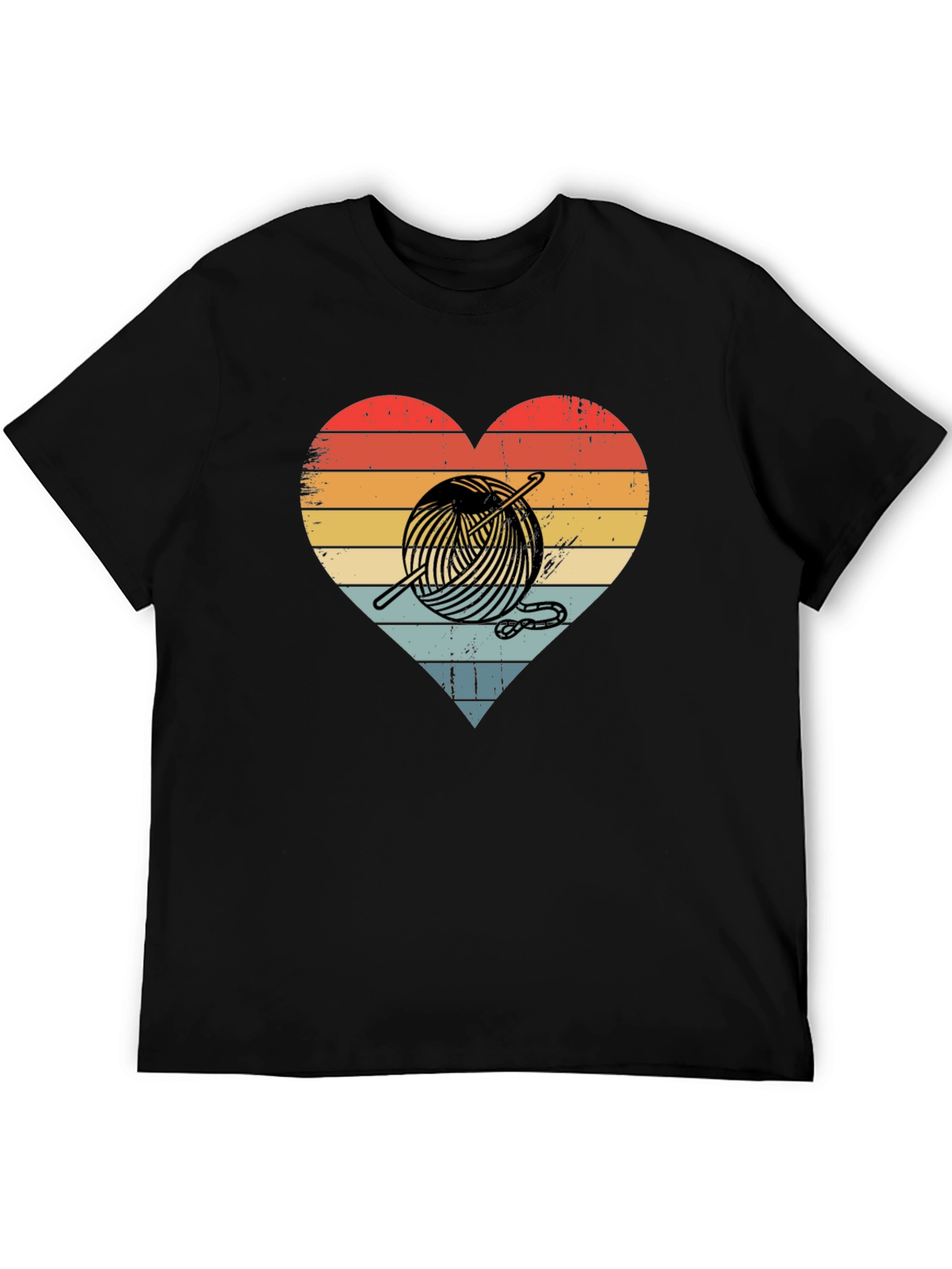 Knitting Heart Graphic T-Shirt