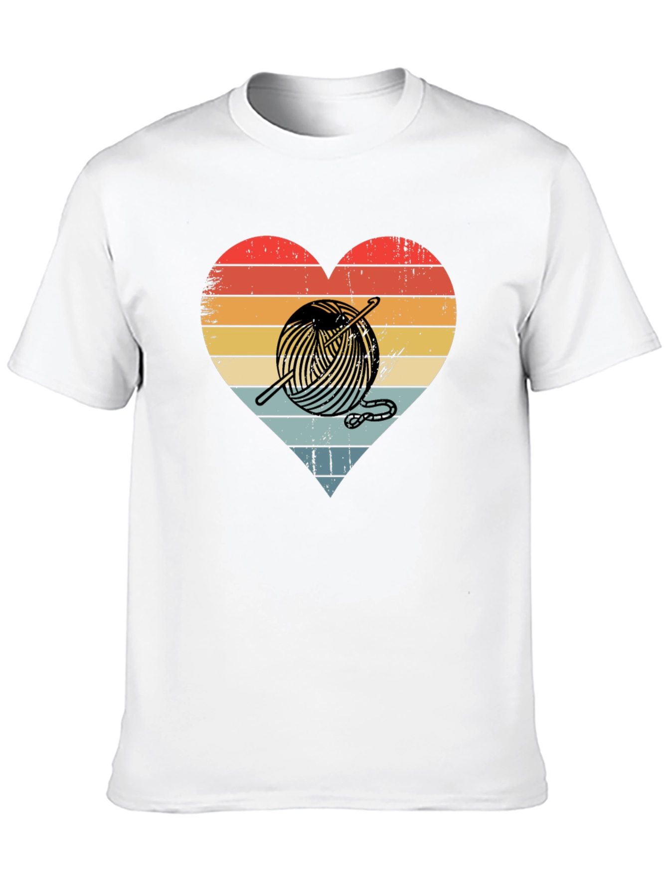 Knitting Heart Graphic T-Shirt