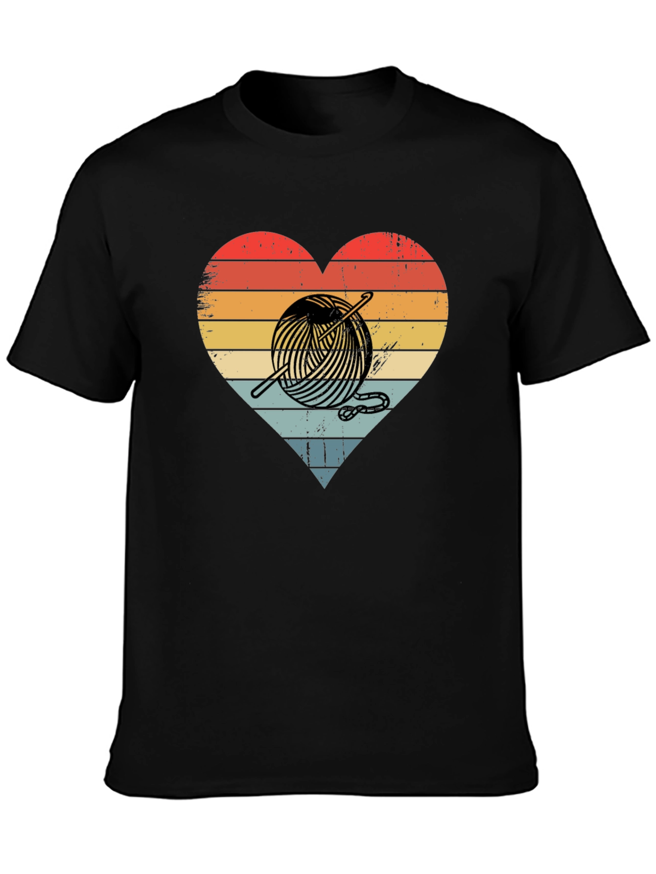 Knitting Heart Graphic T-Shirt