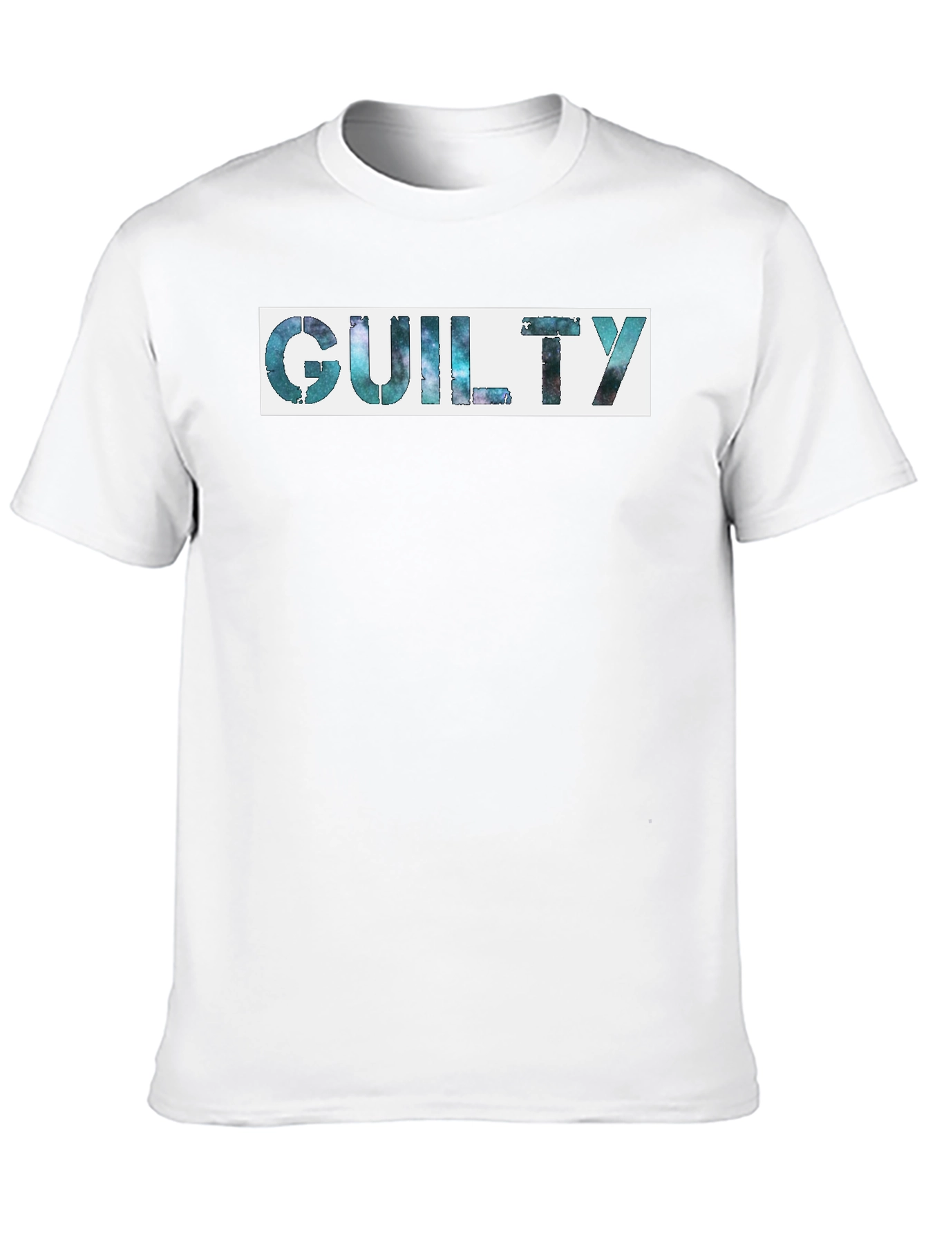 Guilty Galaxy Tee - Unique Graphic Print