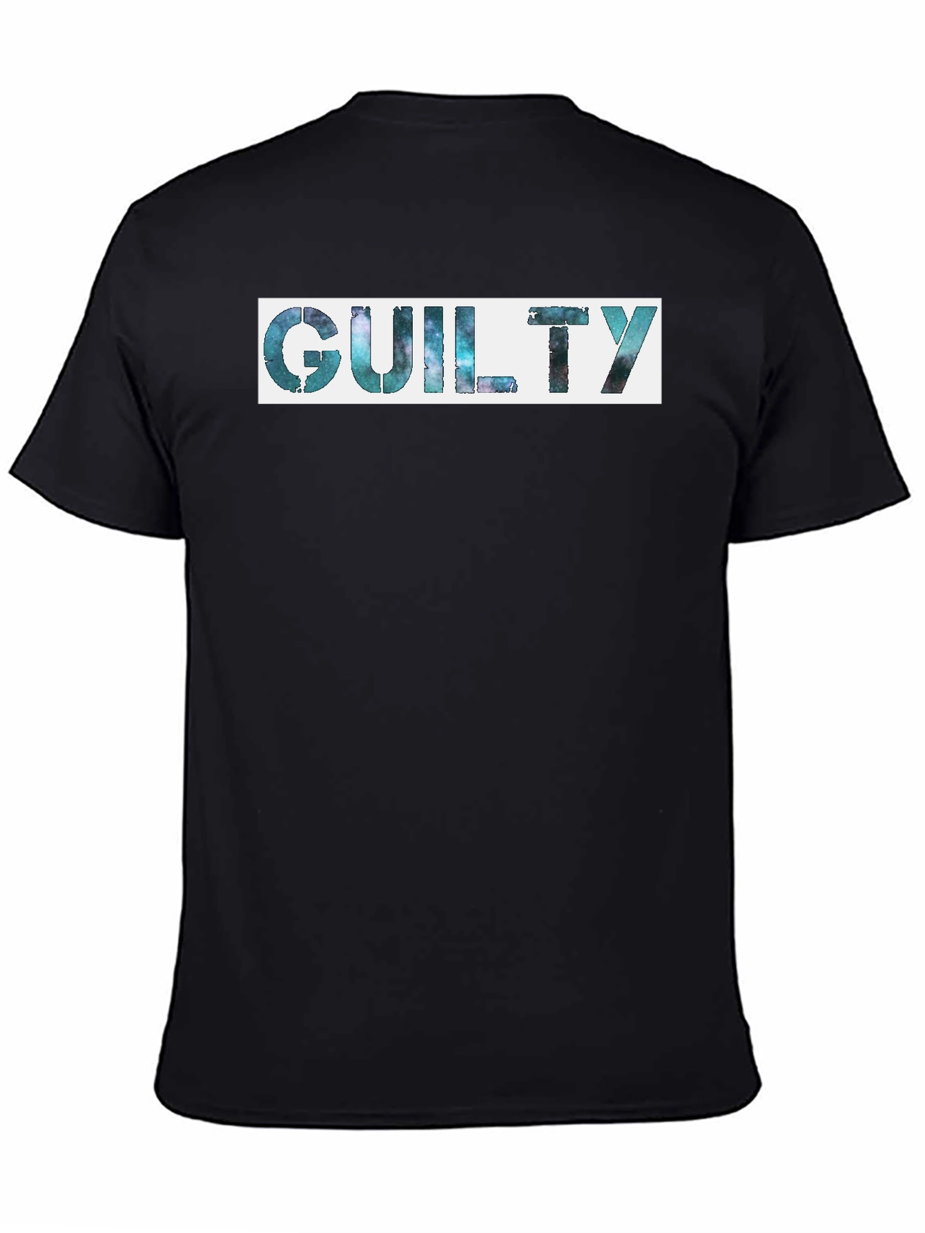 Guilty Galaxy Tee - Unique Graphic Print