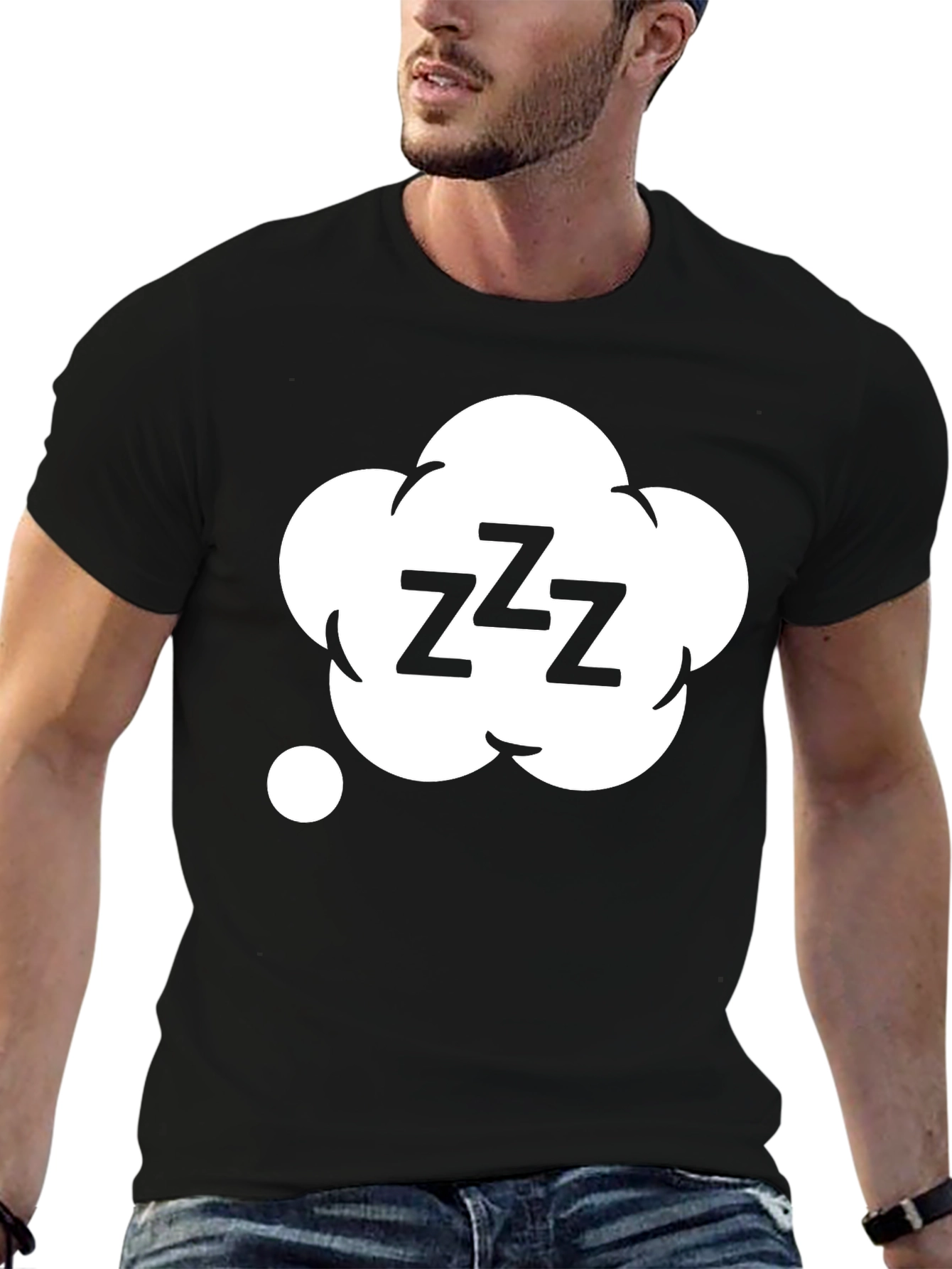Zzz Dream Cloud Black T-Shirt