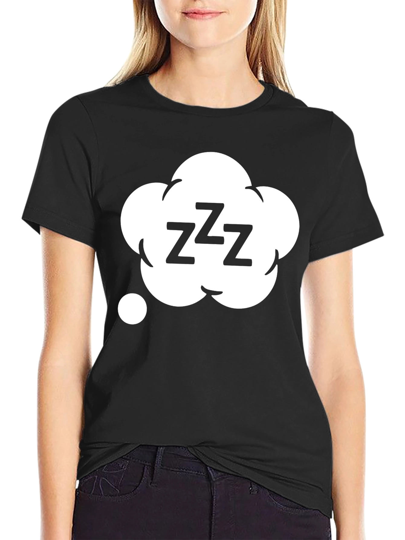 Zzz Dream Cloud Black T-Shirt