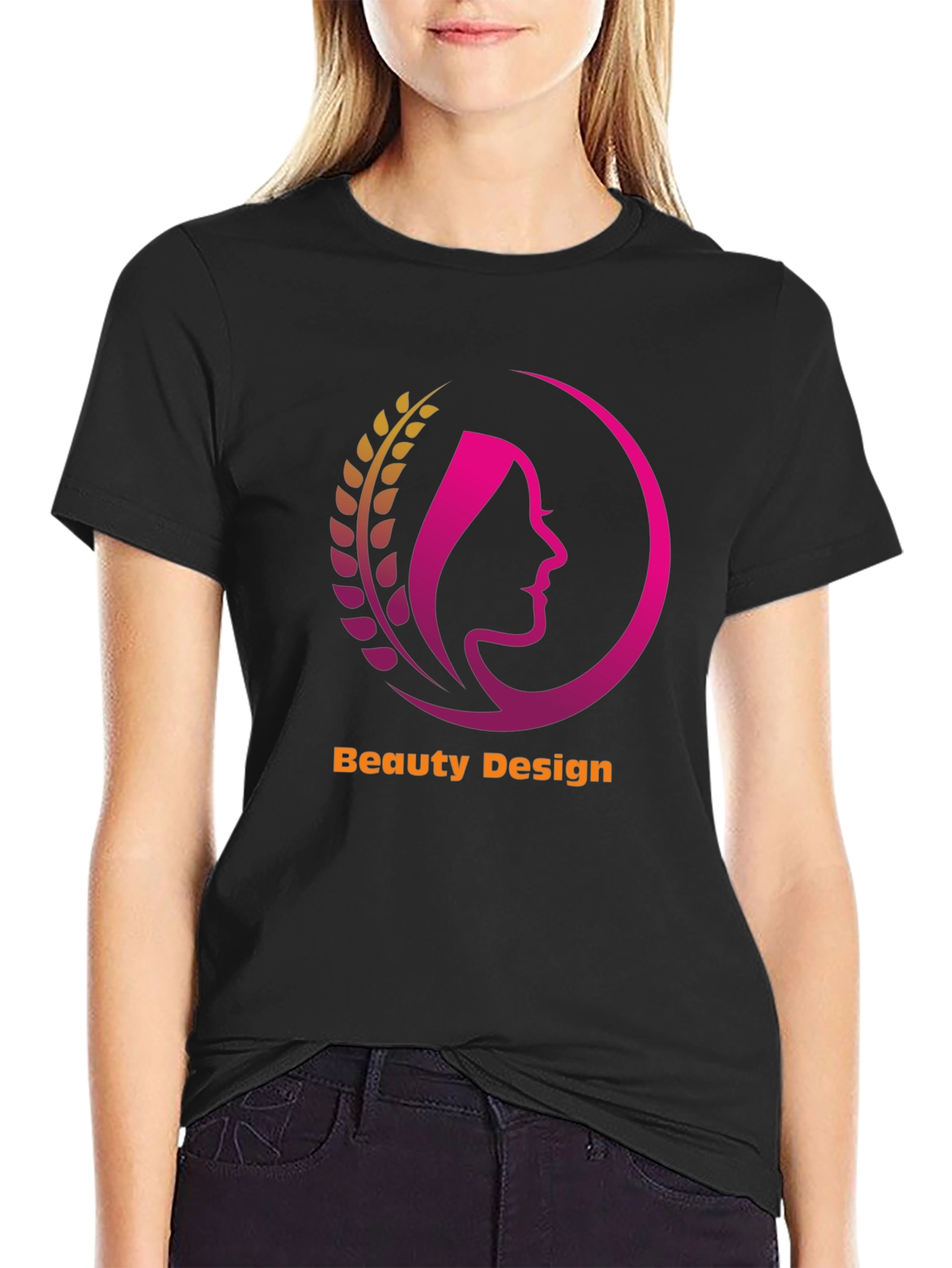 Beauty Design Graphic Tee - Unisex Black T-Shirt