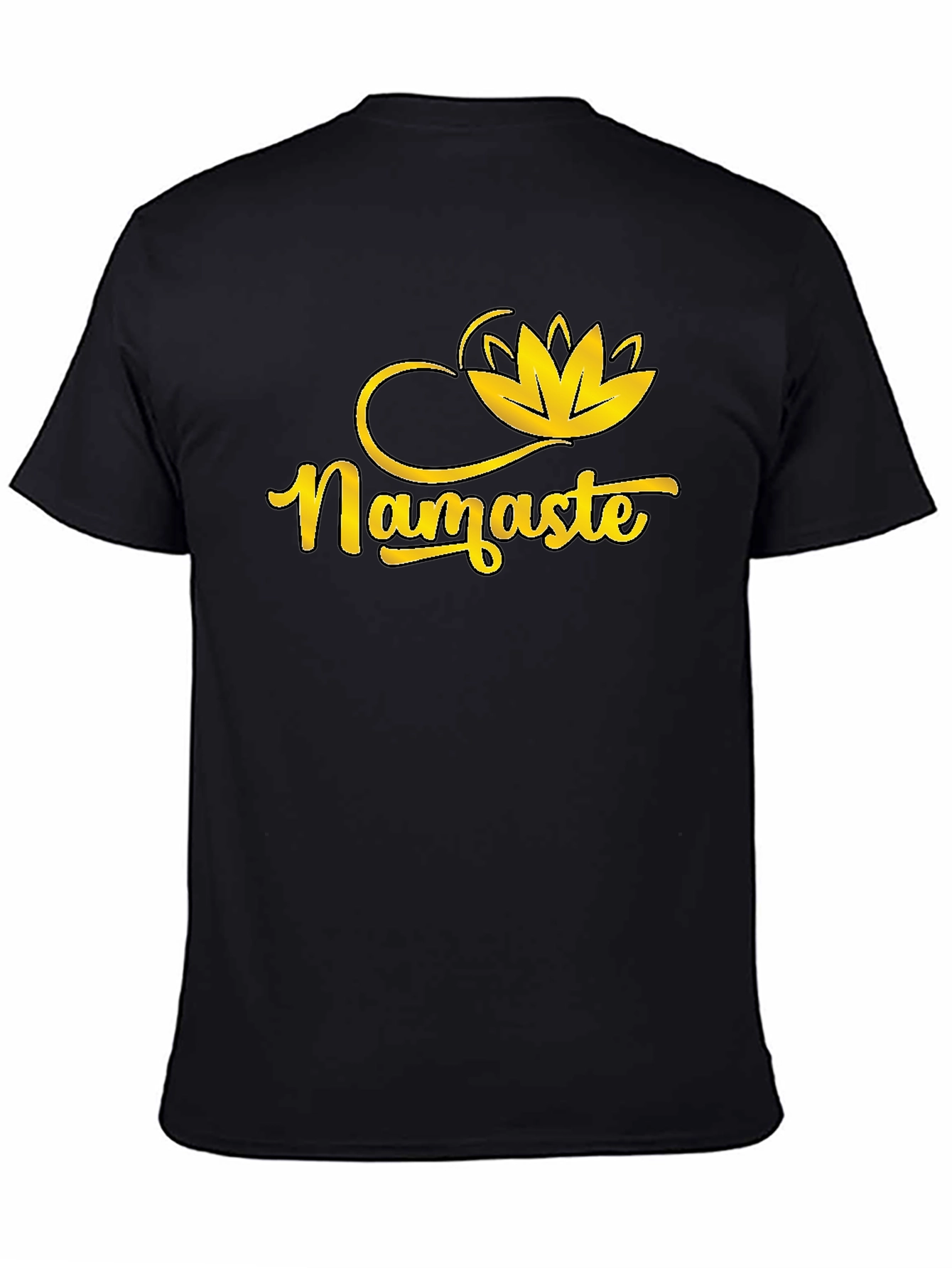 Namaste Lotus Graphic Tee - Black