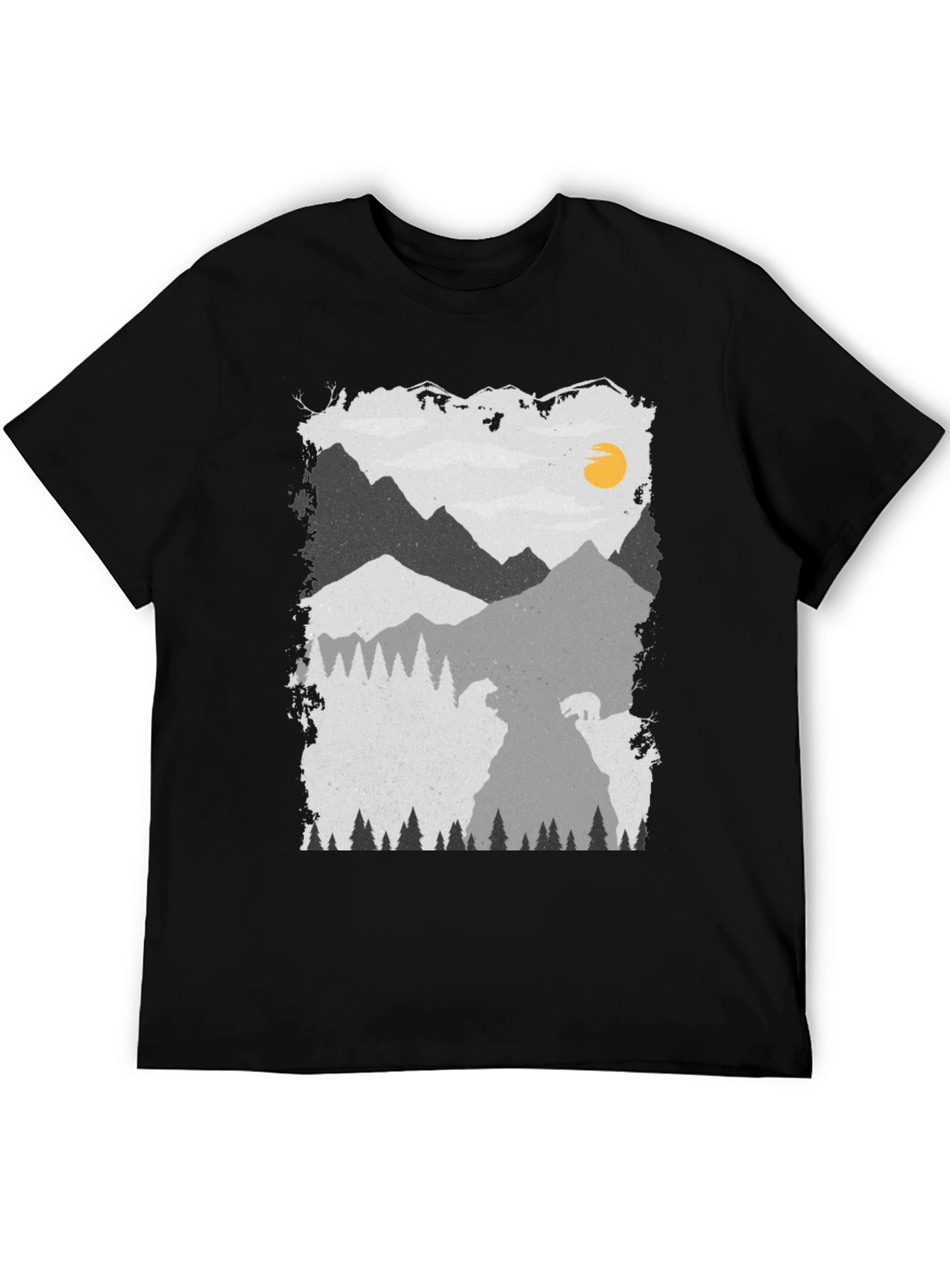 Mountain Bear Graphic Tee - Unisex Soft Cotton