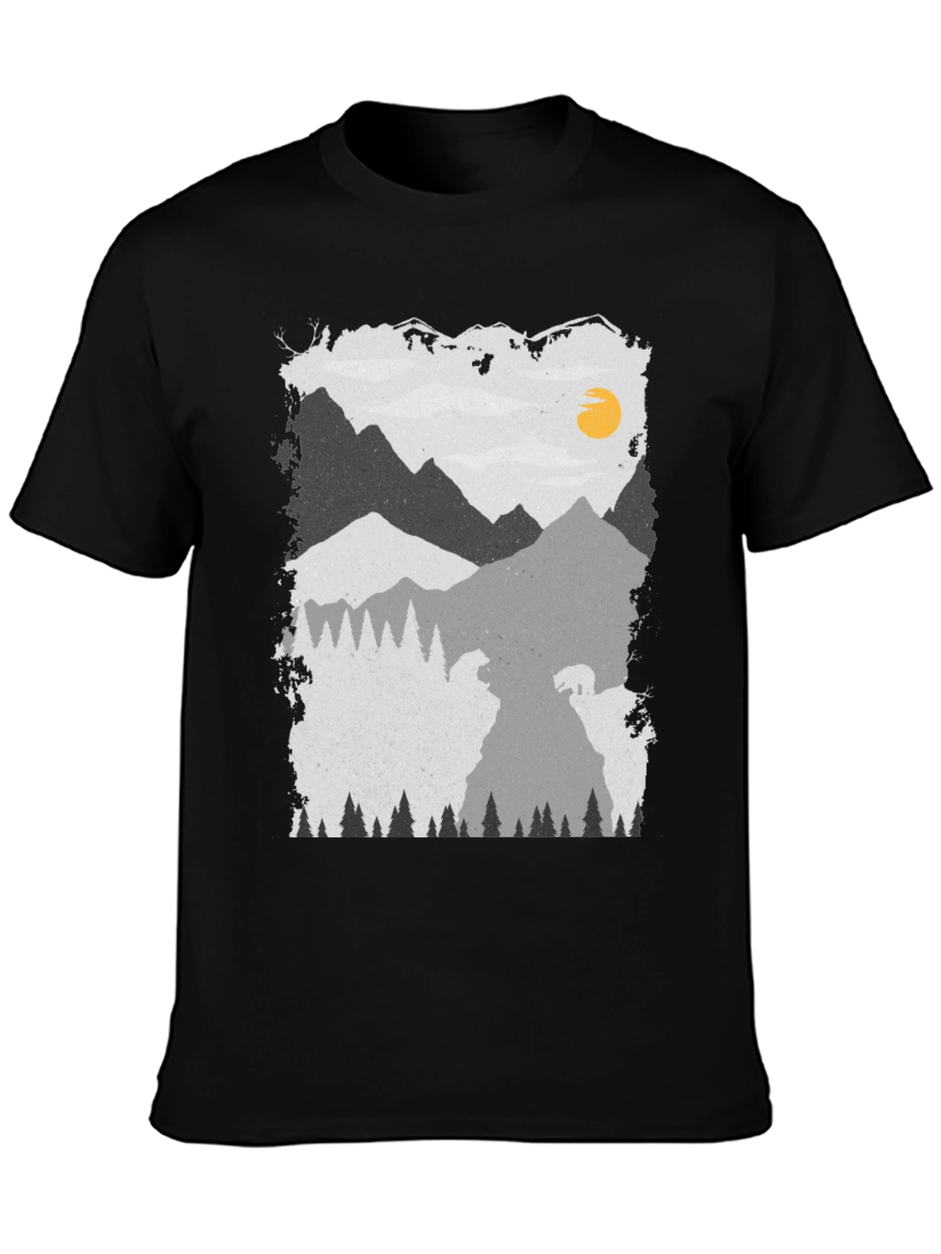 Mountain Bear Graphic Tee - Unisex Soft Cotton