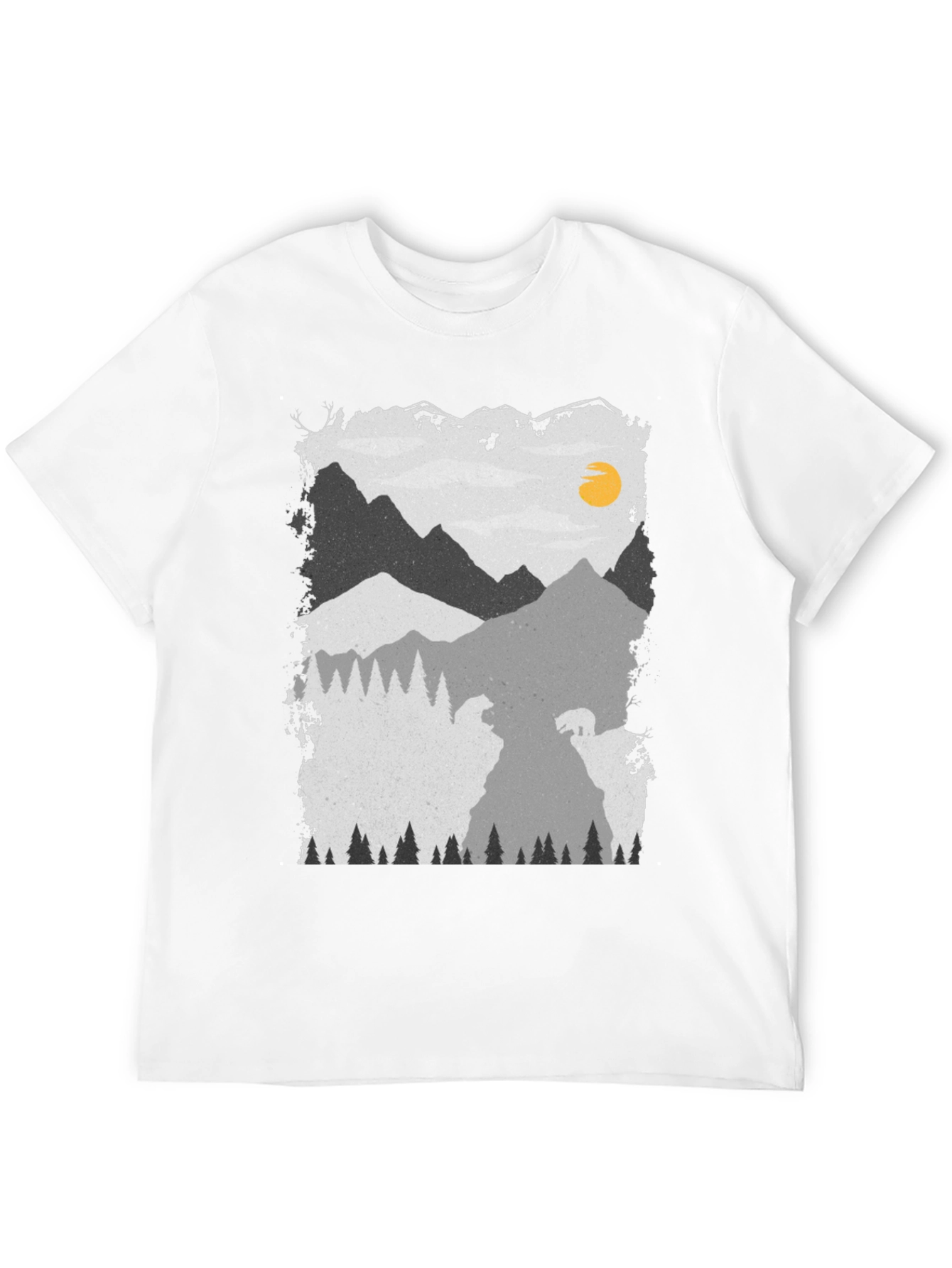 Mountain Bear Graphic Tee - Unisex Soft Cotton