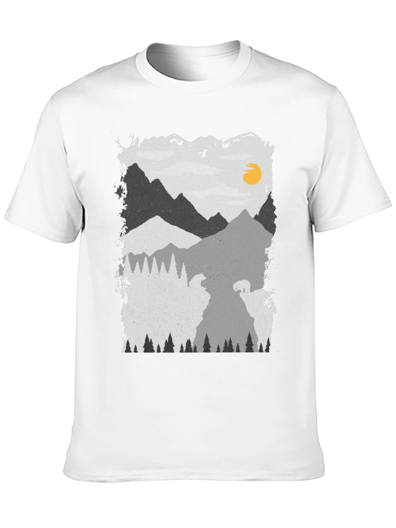 Mountain Bear Graphic Tee - Unisex Soft Cotton