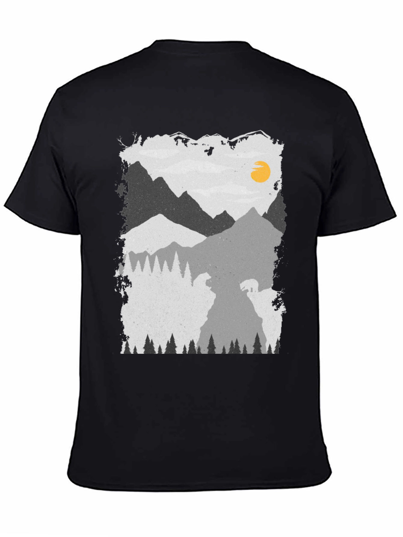 Mountain Bear Graphic Tee - Unisex Soft Cotton