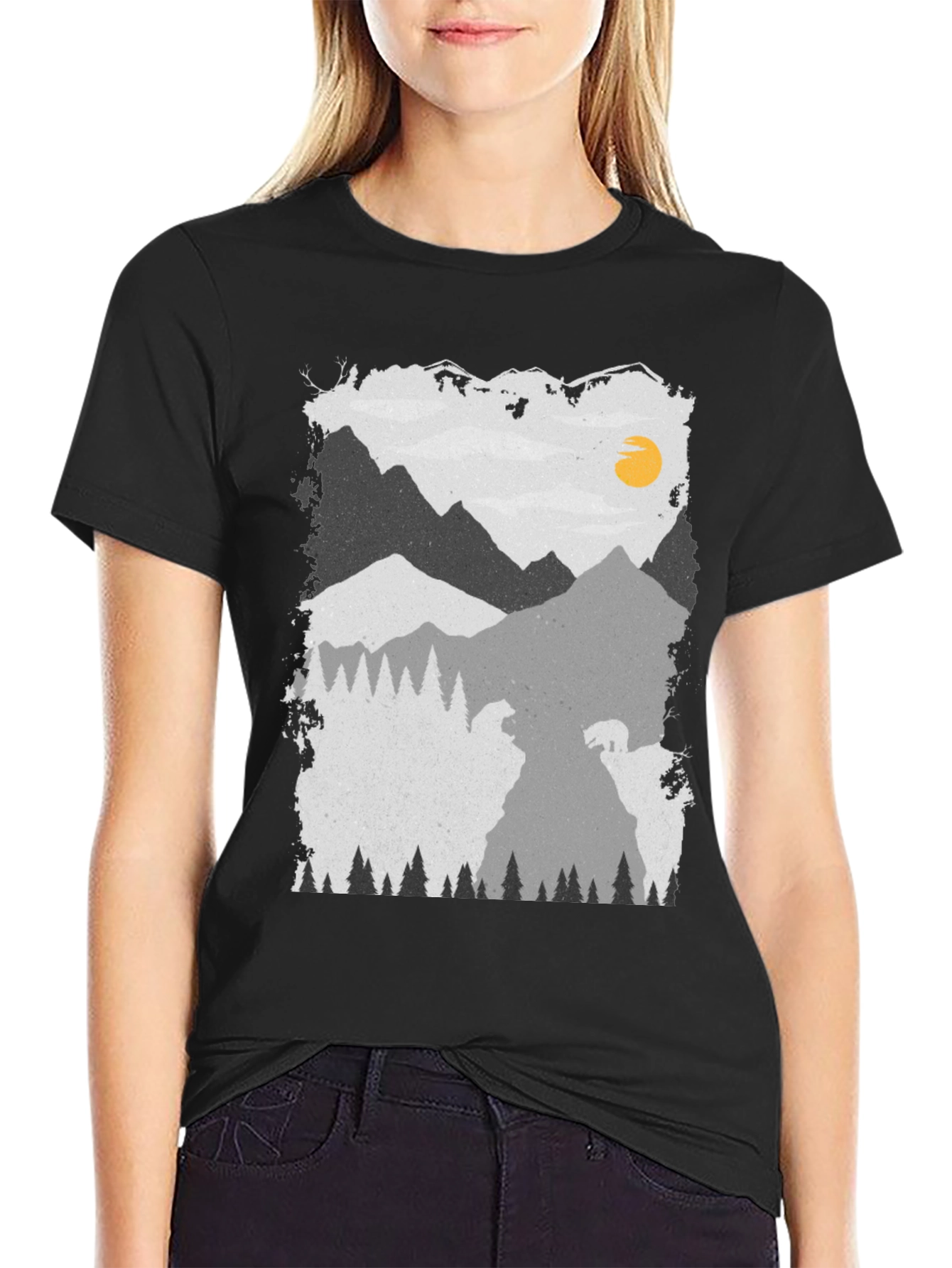 Mountain Bear Graphic Tee - Unisex Soft Cotton