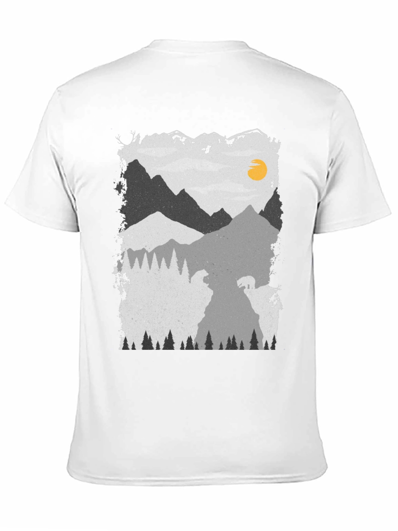 Mountain Bear Graphic Tee - Unisex Soft Cotton