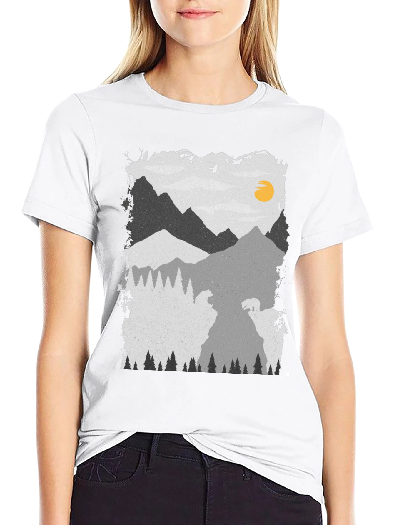 Mountain Bear Graphic Tee - Unisex Soft Cotton