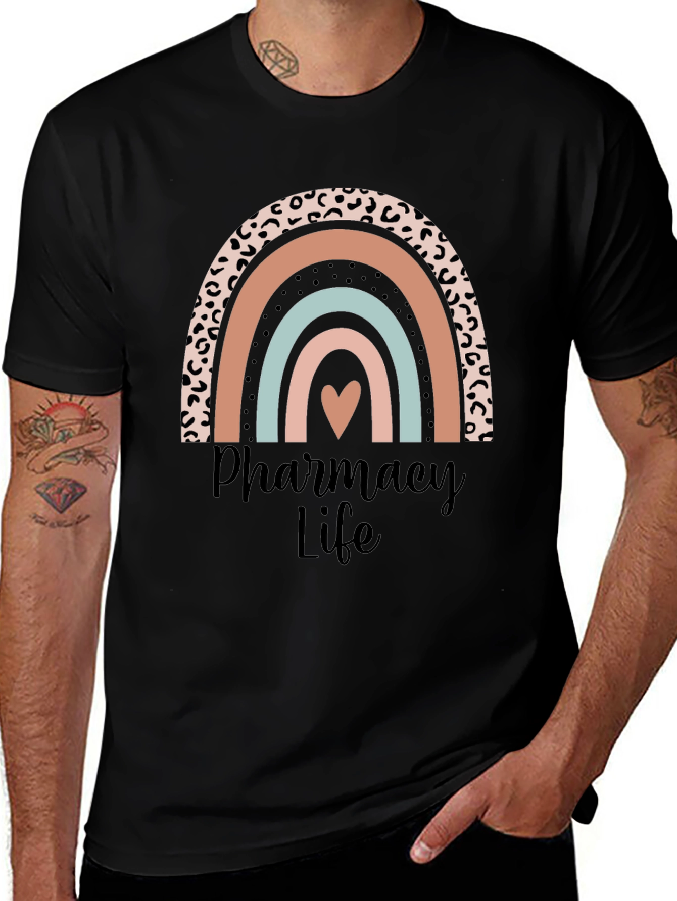 Pharmacy Life Rainbow Graphic Tee