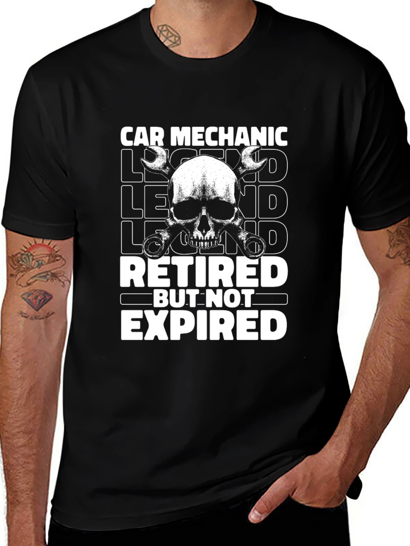 Retired Car Mechanic Legend T-Shirt