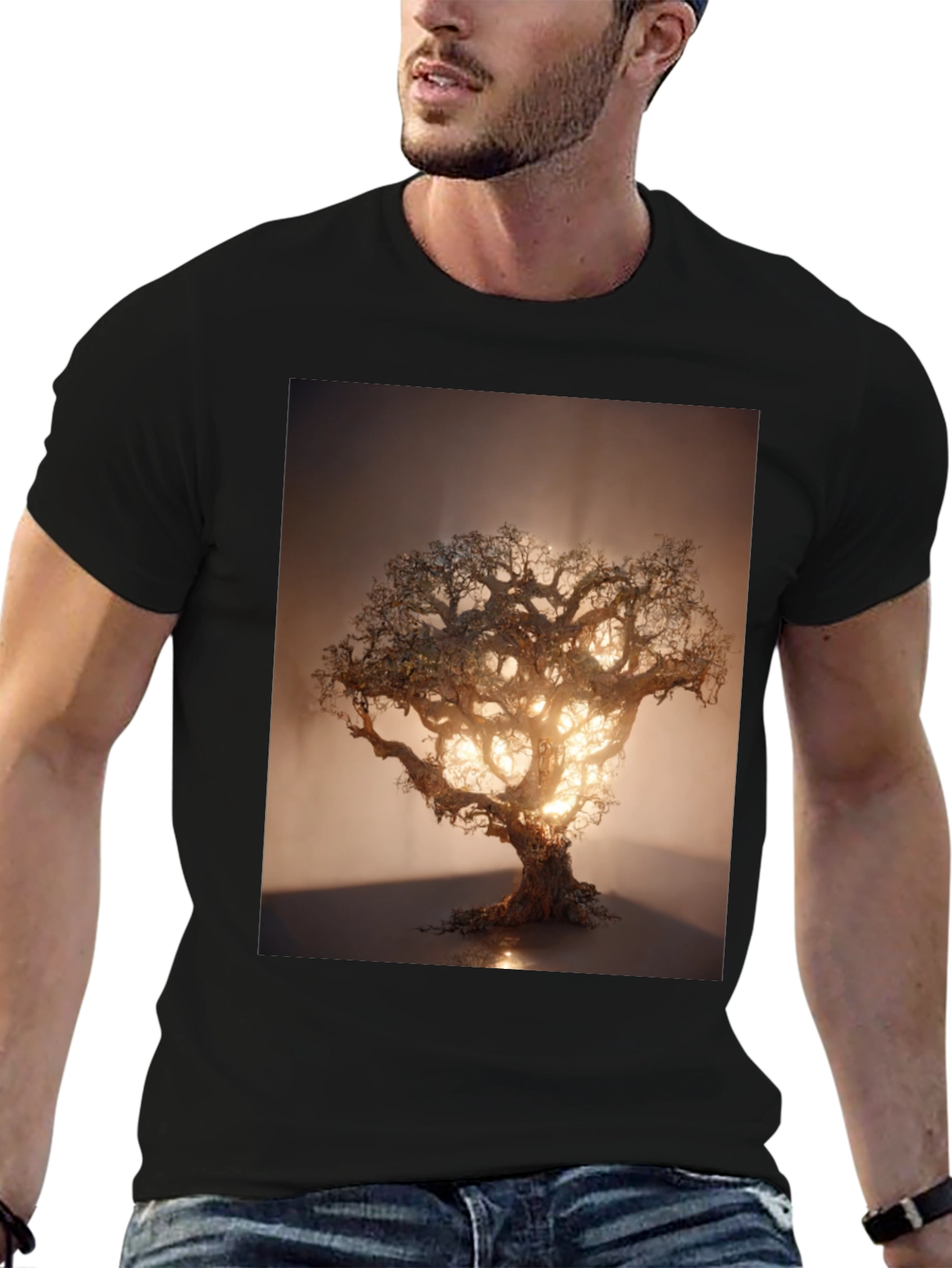 Mystic Tree Graphic Tee - Unique Design