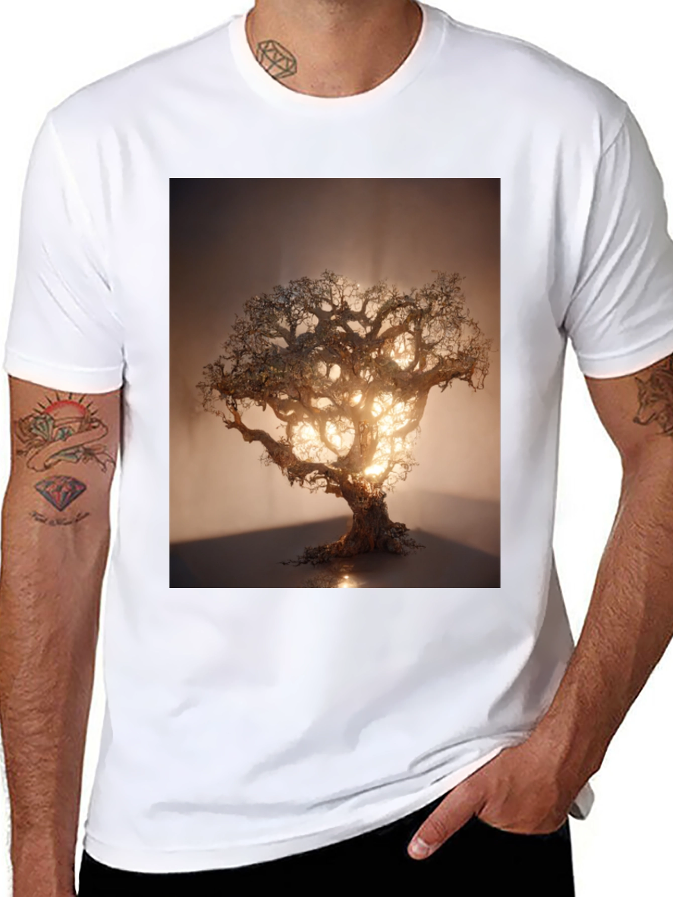 Mystic Tree Graphic Tee - Unique Design