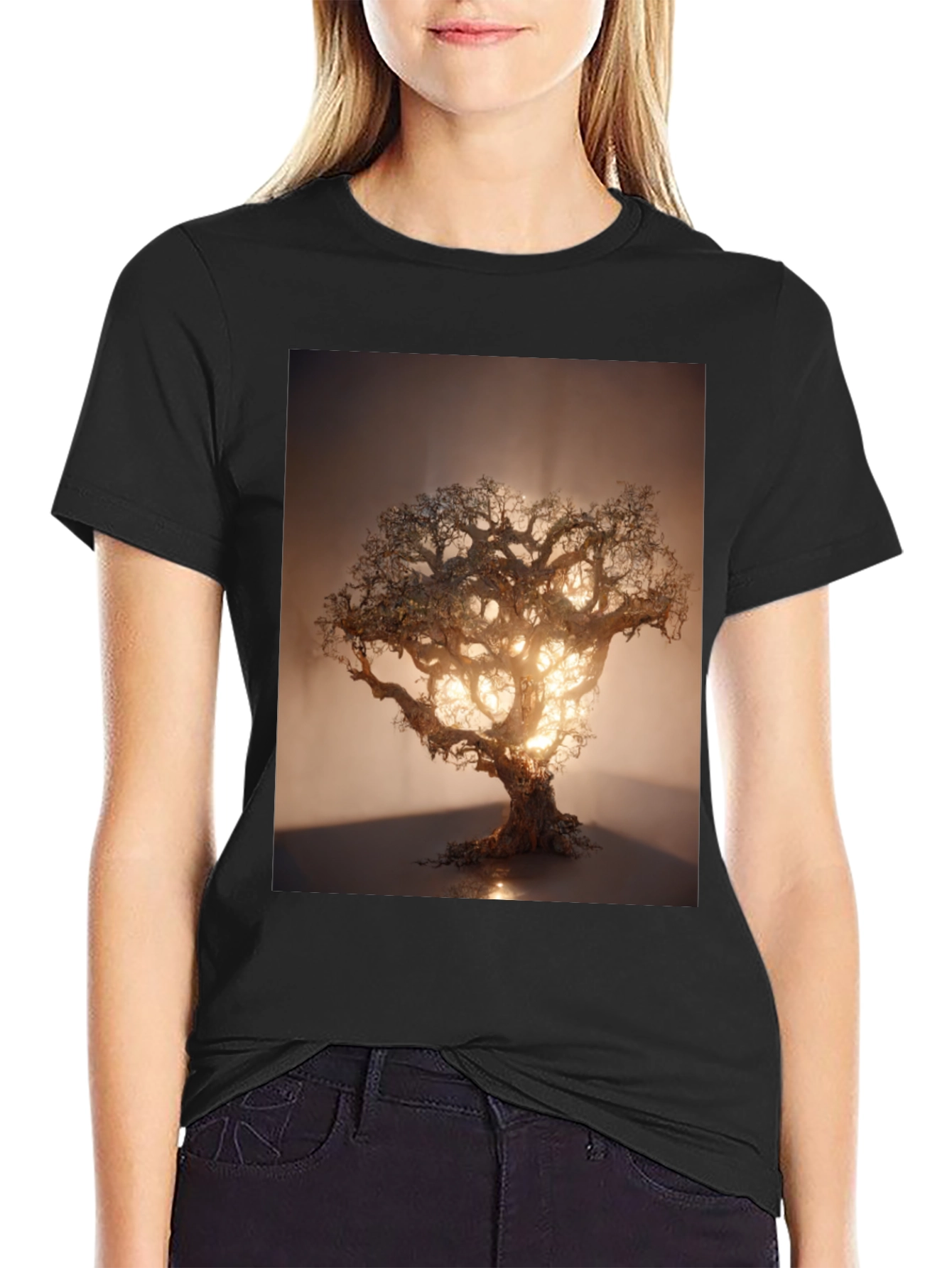 Mystic Tree Graphic Tee - Unique Design