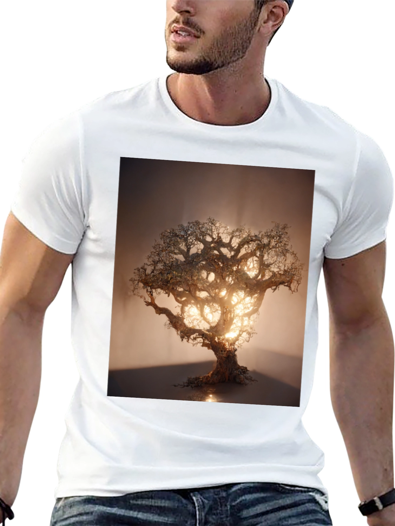 Mystic Tree Graphic Tee - Unique Design