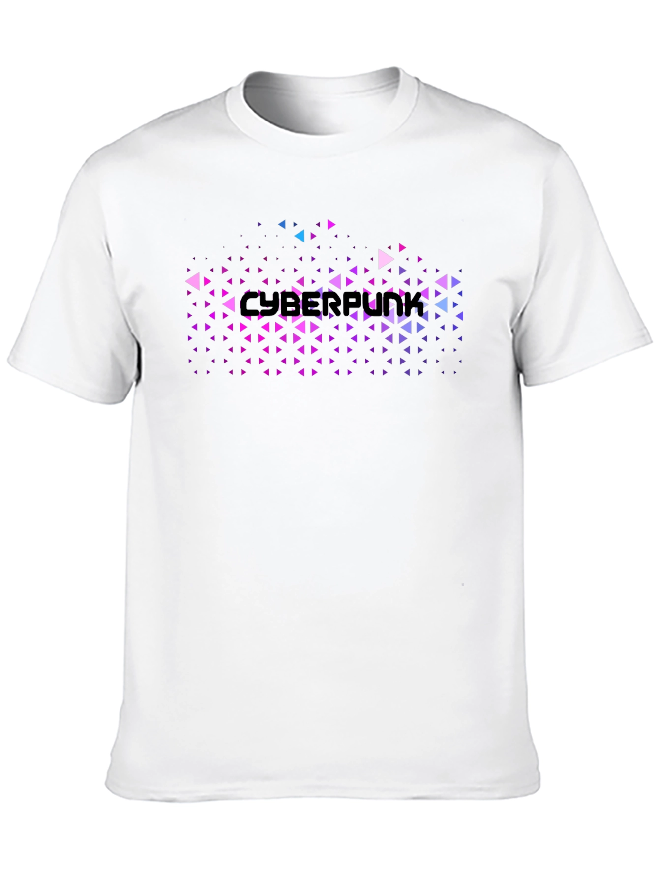 Cyberpunk Graphic Tee - Black Cotton Blend