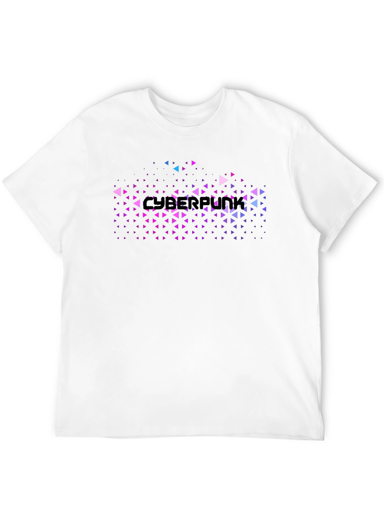 Cyberpunk Graphic Tee - Black Cotton Blend