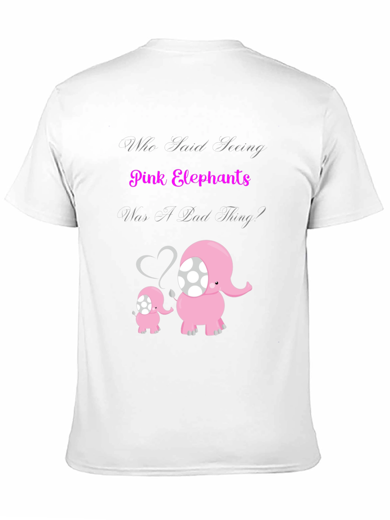 Pink Elephants Graphic T-Shirt