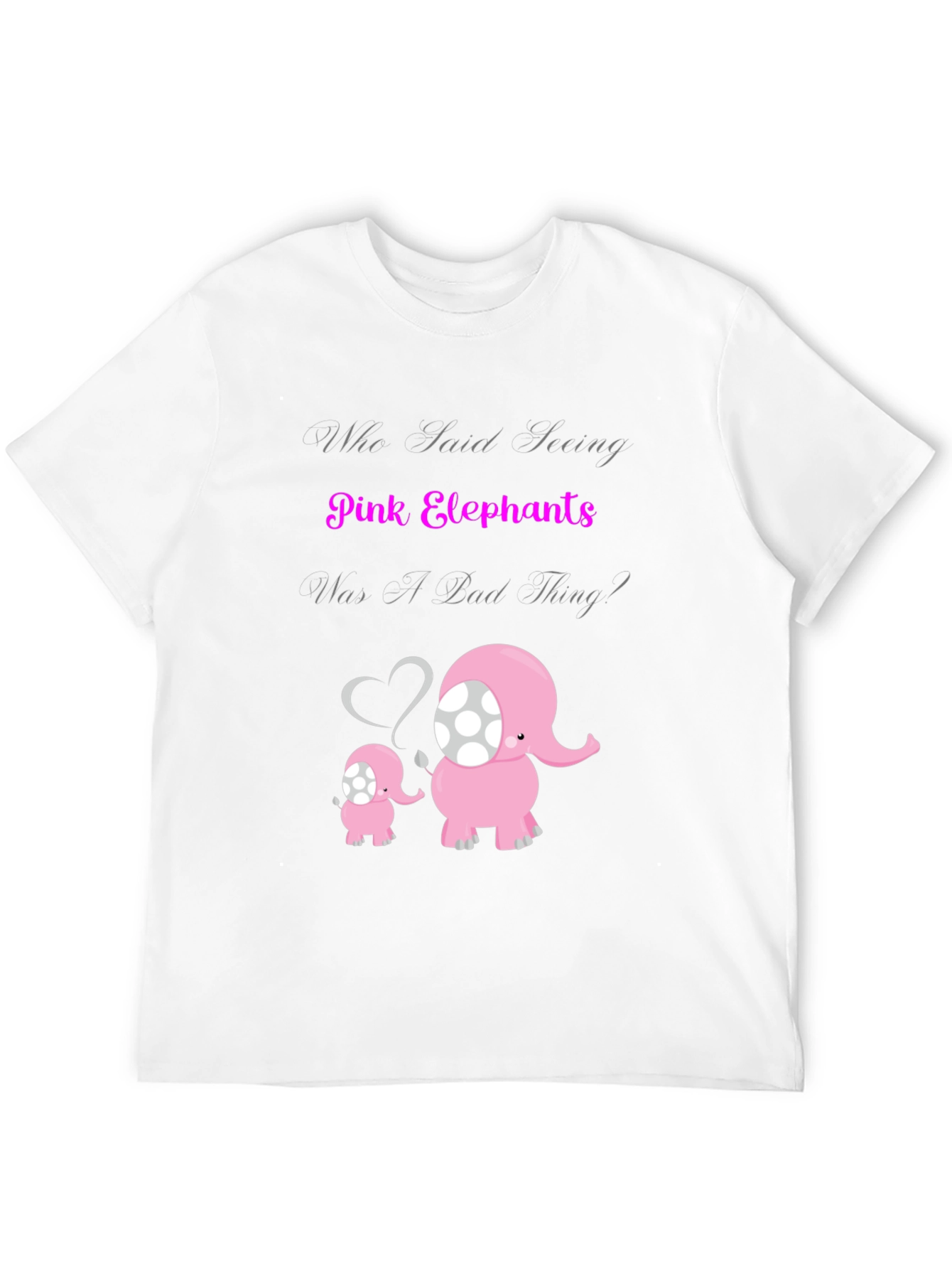Pink Elephants Graphic T-Shirt