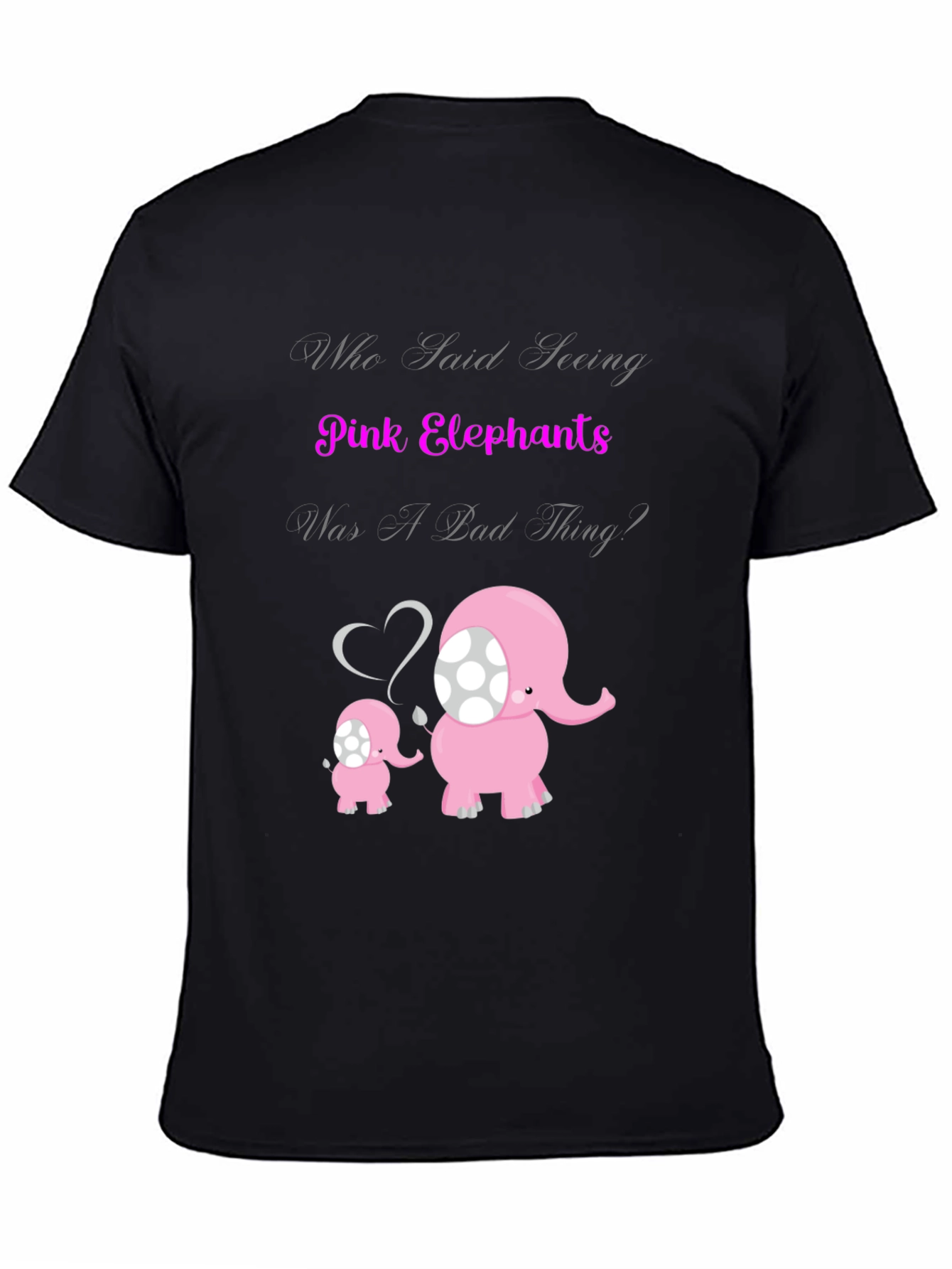 Pink Elephants Graphic T-Shirt
