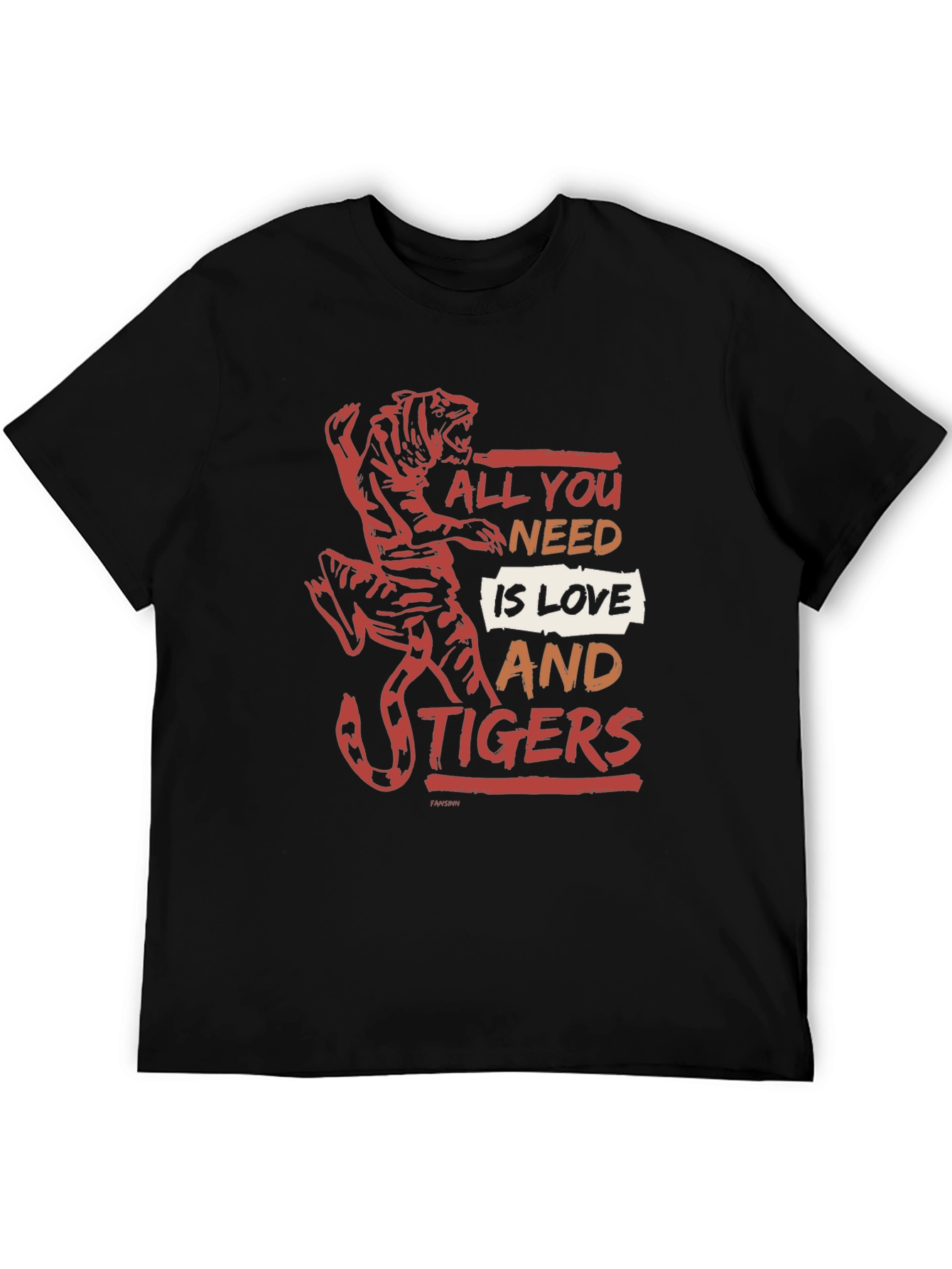 All You Need Is Love and Tigers Graphic Tee