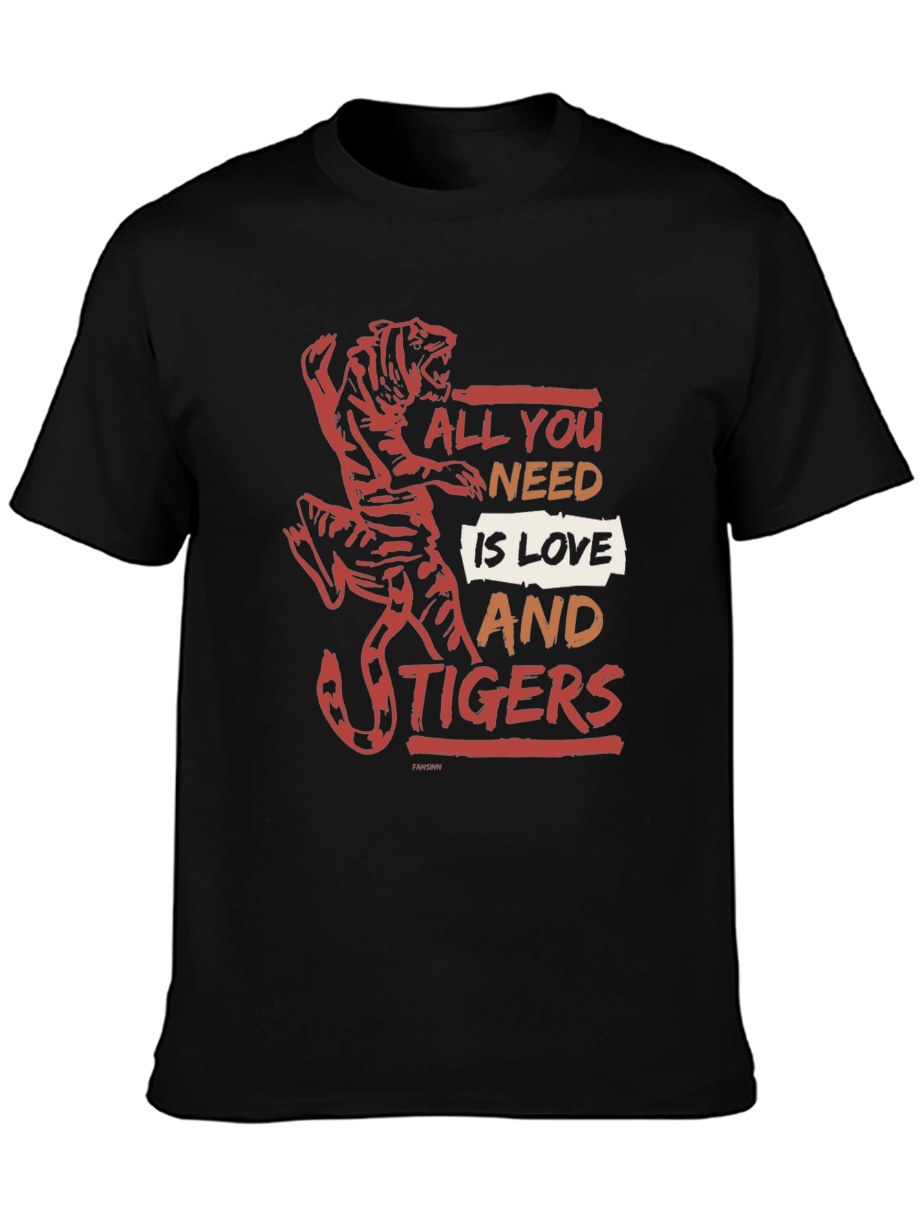 All You Need Is Love and Tigers Graphic Tee