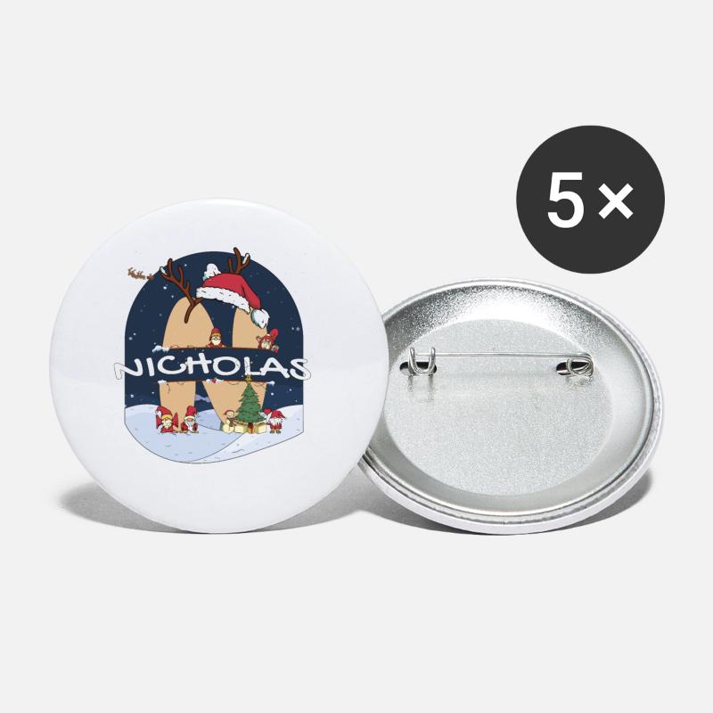 Awesome Nicholas Name w Santa Hat in Xmas Theme