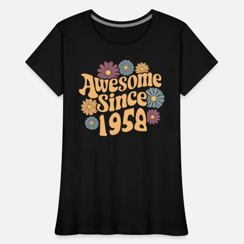 Awesome Since 1958 Retro Floral Birthday