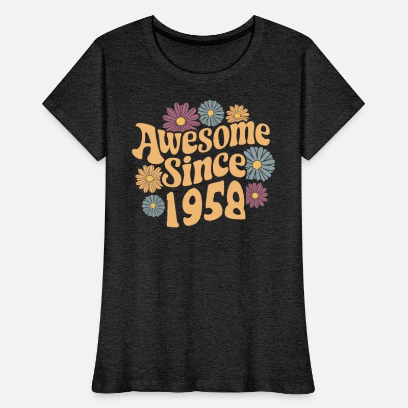 Awesome Since 1958 Retro Floral Birthday