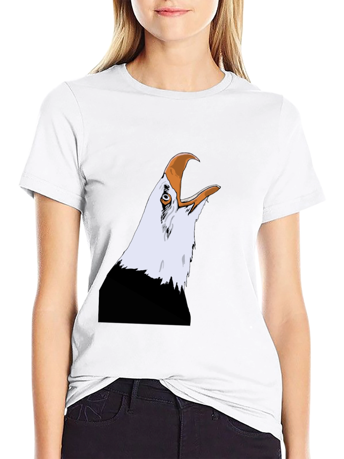 Bald Eagle Graphic Tee - Patriotic Black T-Shirt
