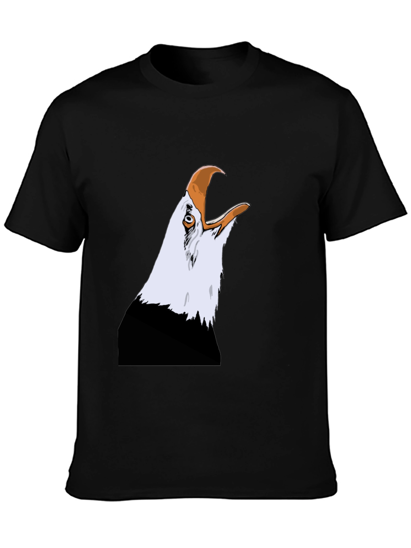Bald Eagle Graphic Tee - Patriotic Black T-Shirt