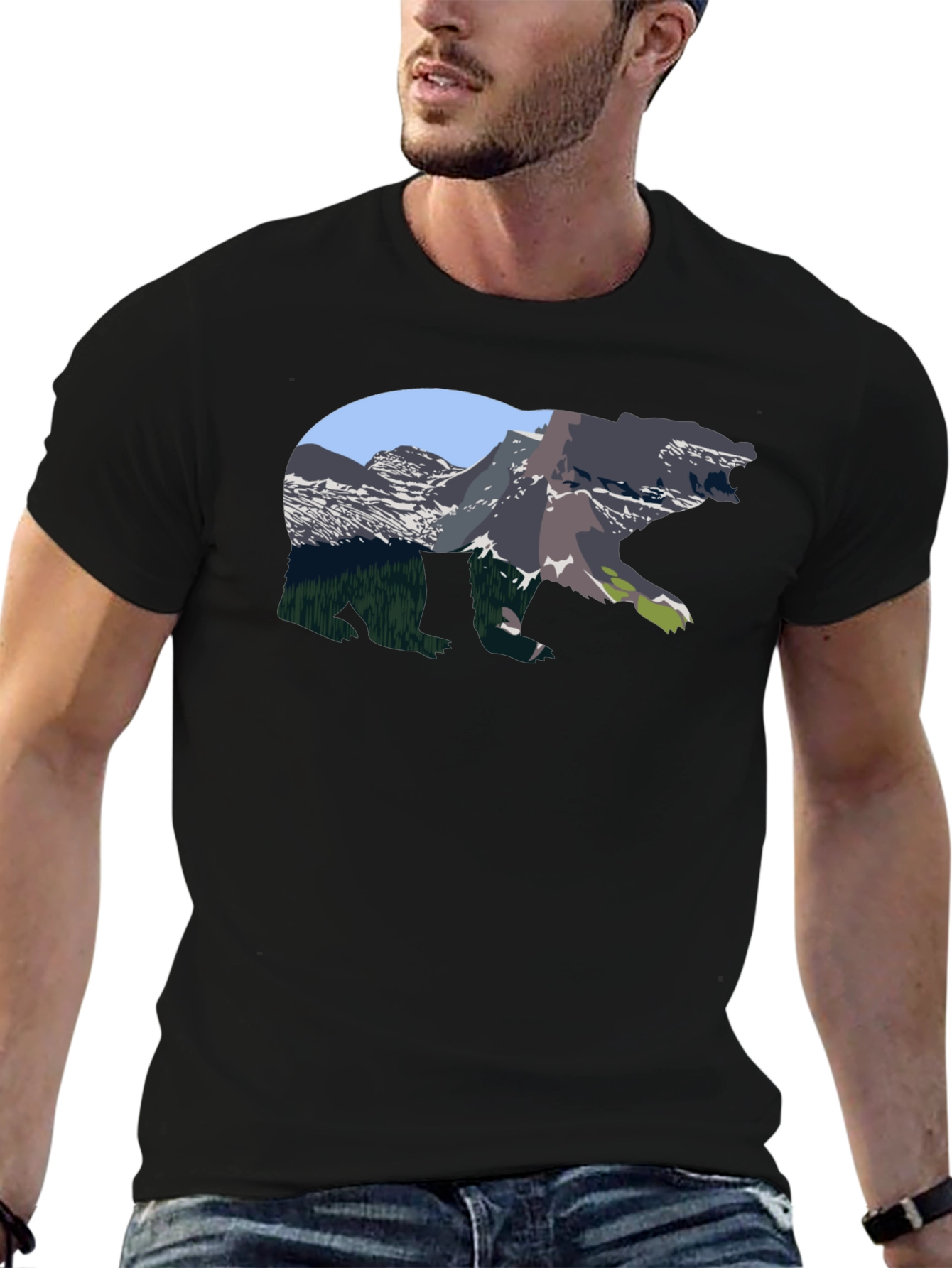 Bear Mountain Graphic T-Shirt - Nature Inspired Tee