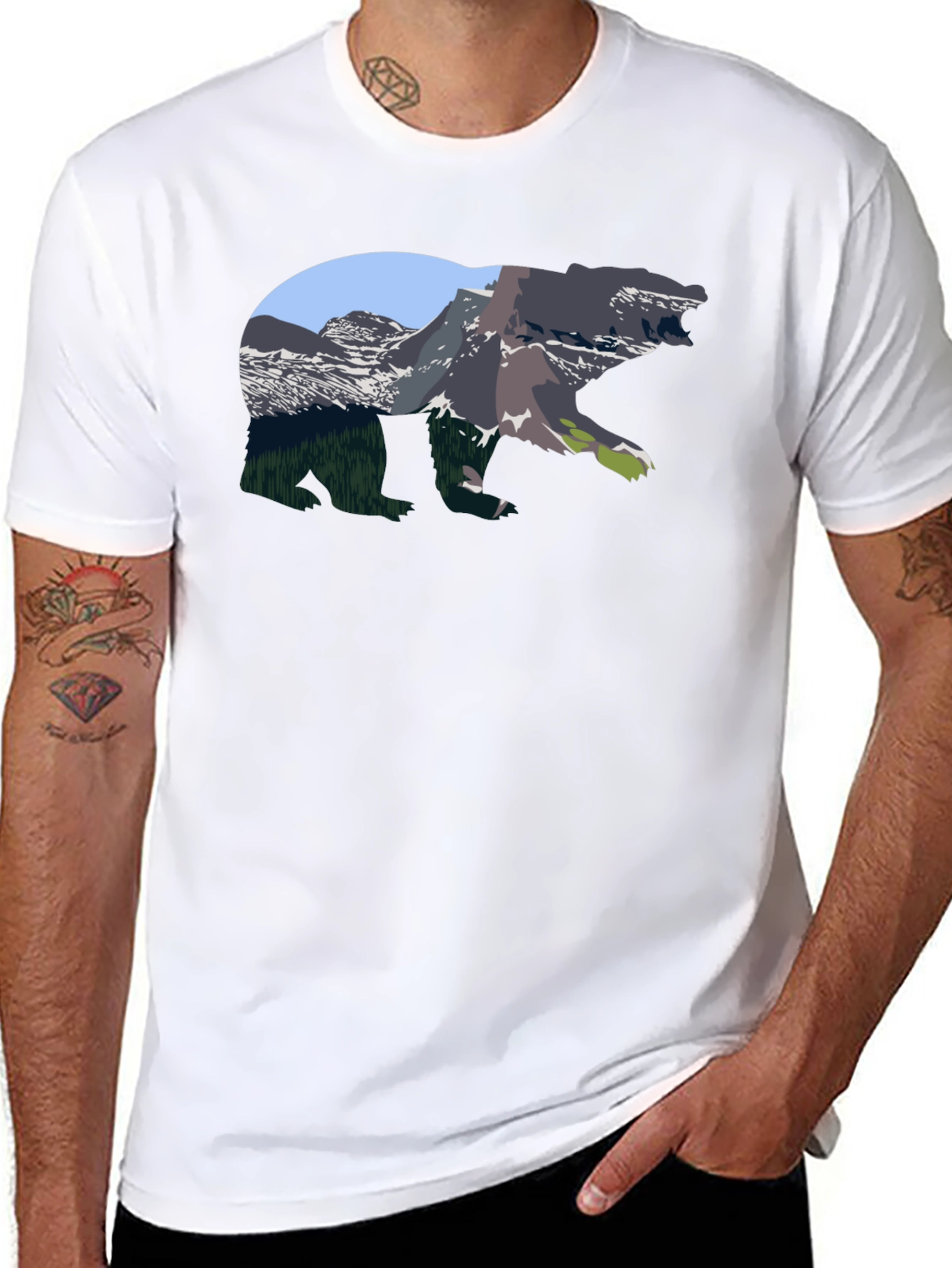 Bear Mountain Graphic T-Shirt - Nature Inspired Tee