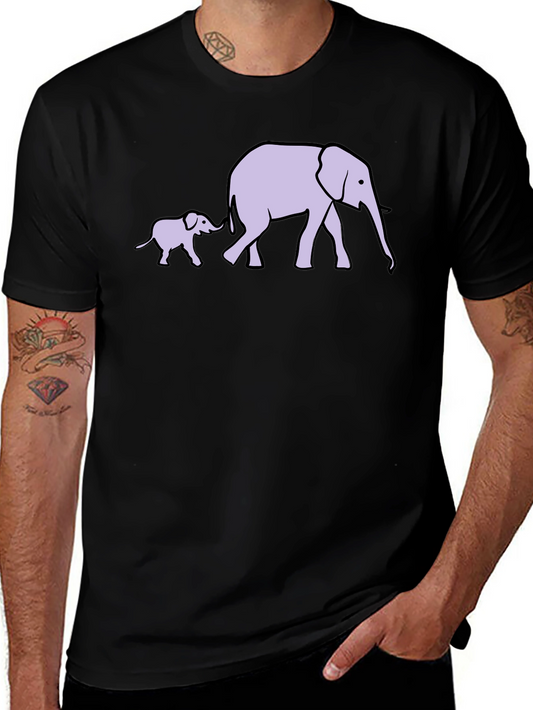 Elephant Family Black T-Shirt