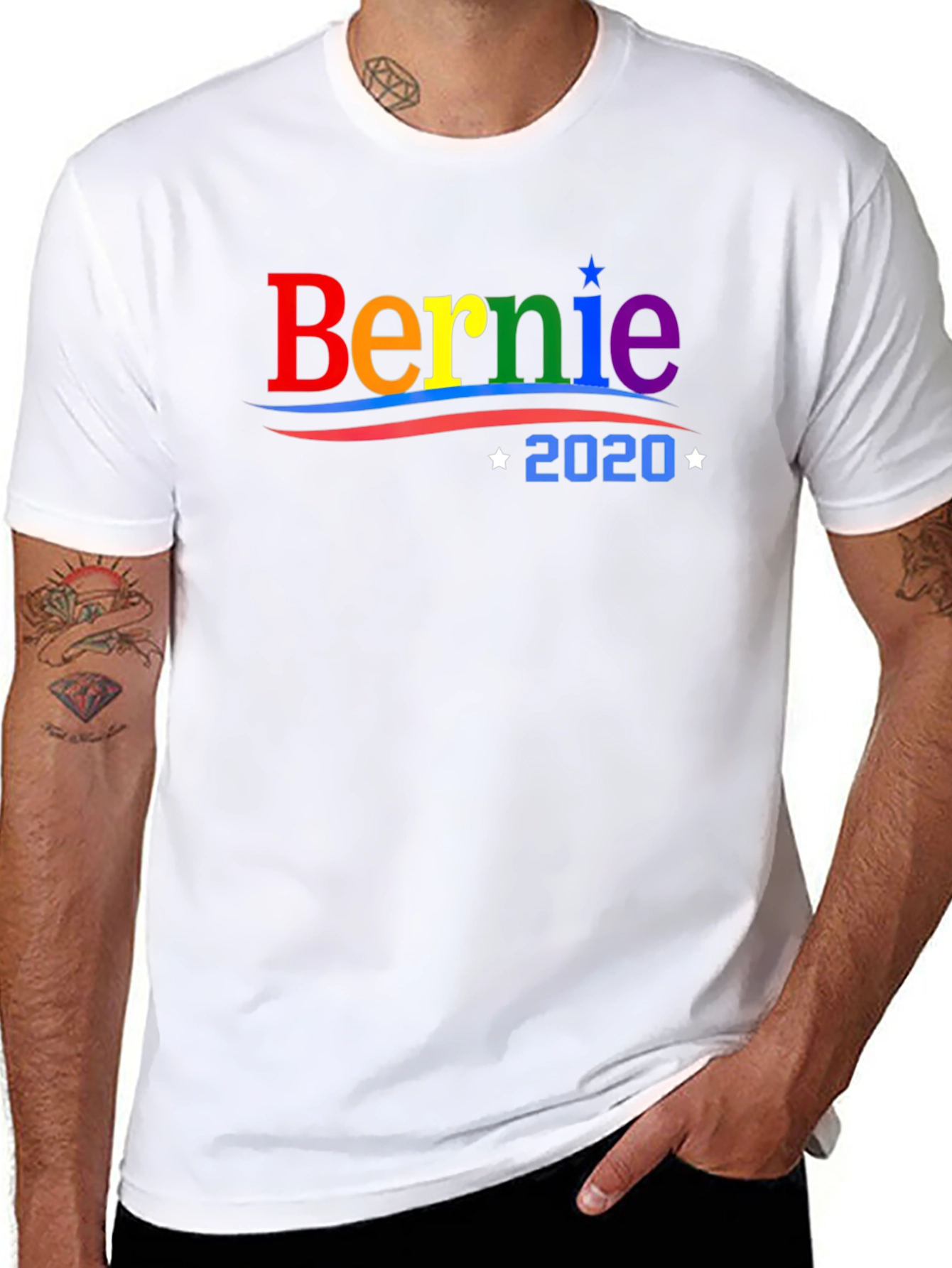Bernie 2020 Rainbow T-Shirt