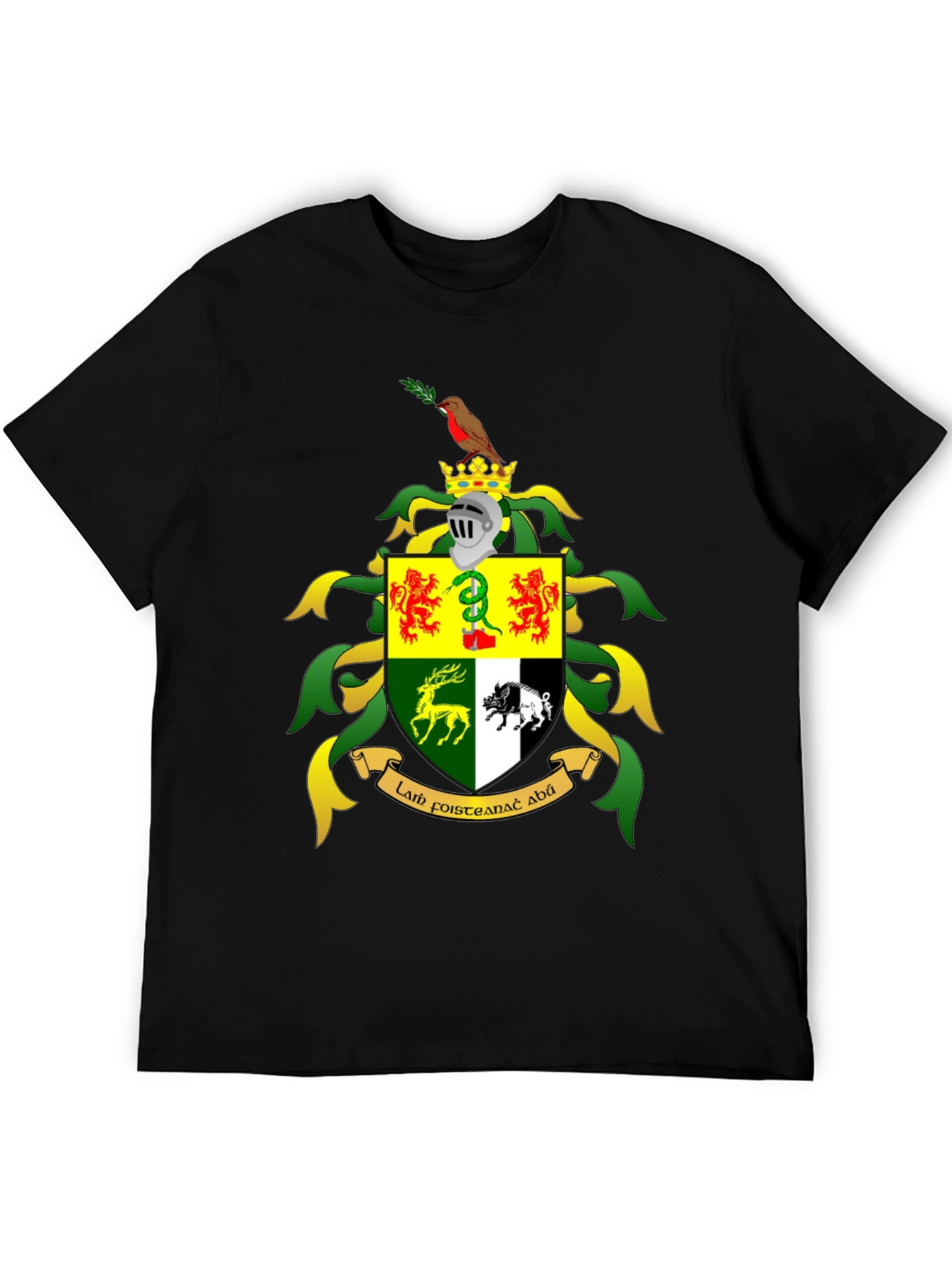 Heraldic Crest Black T-Shirt