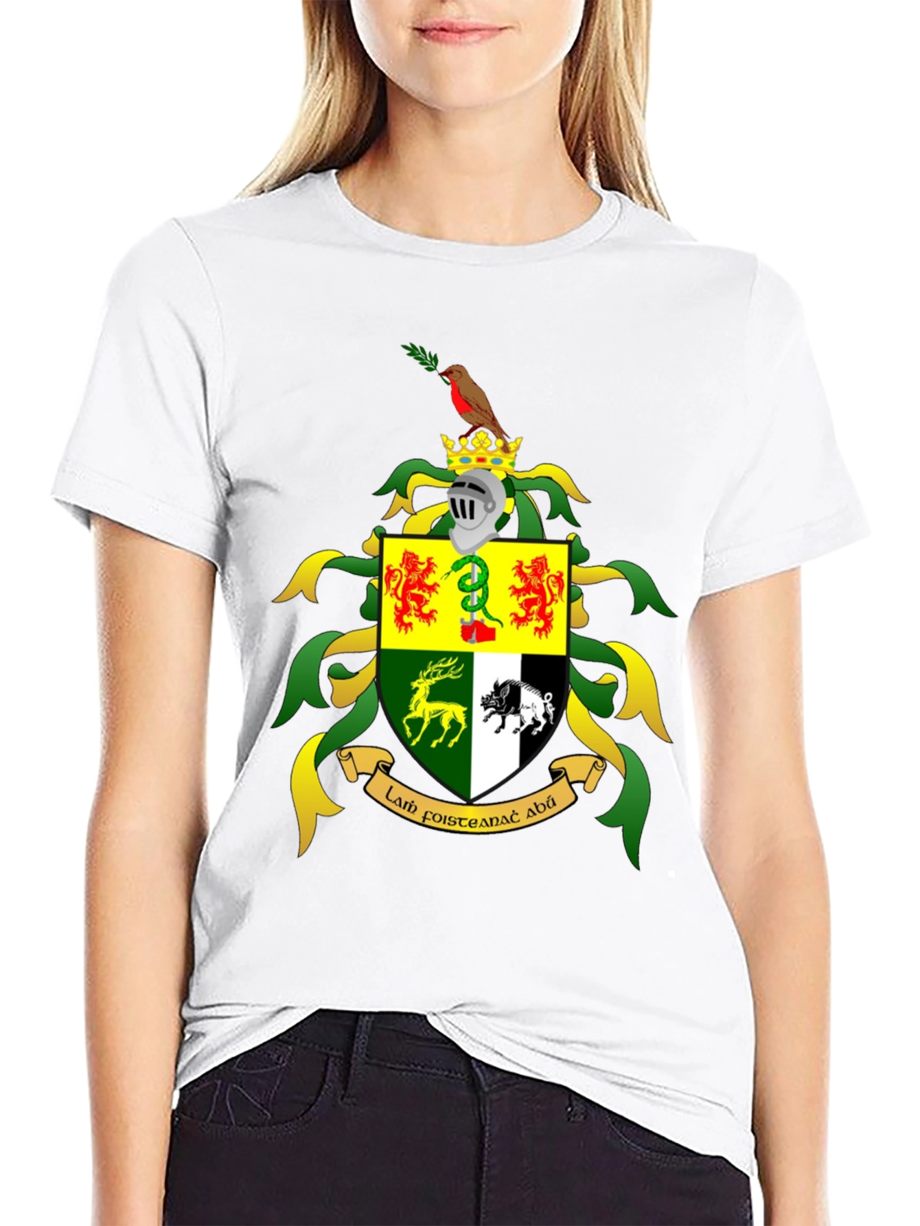 Heraldic Crest Black T-Shirt