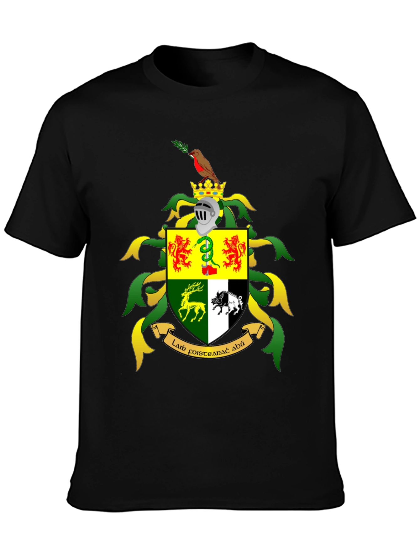 Heraldic Crest Black T-Shirt