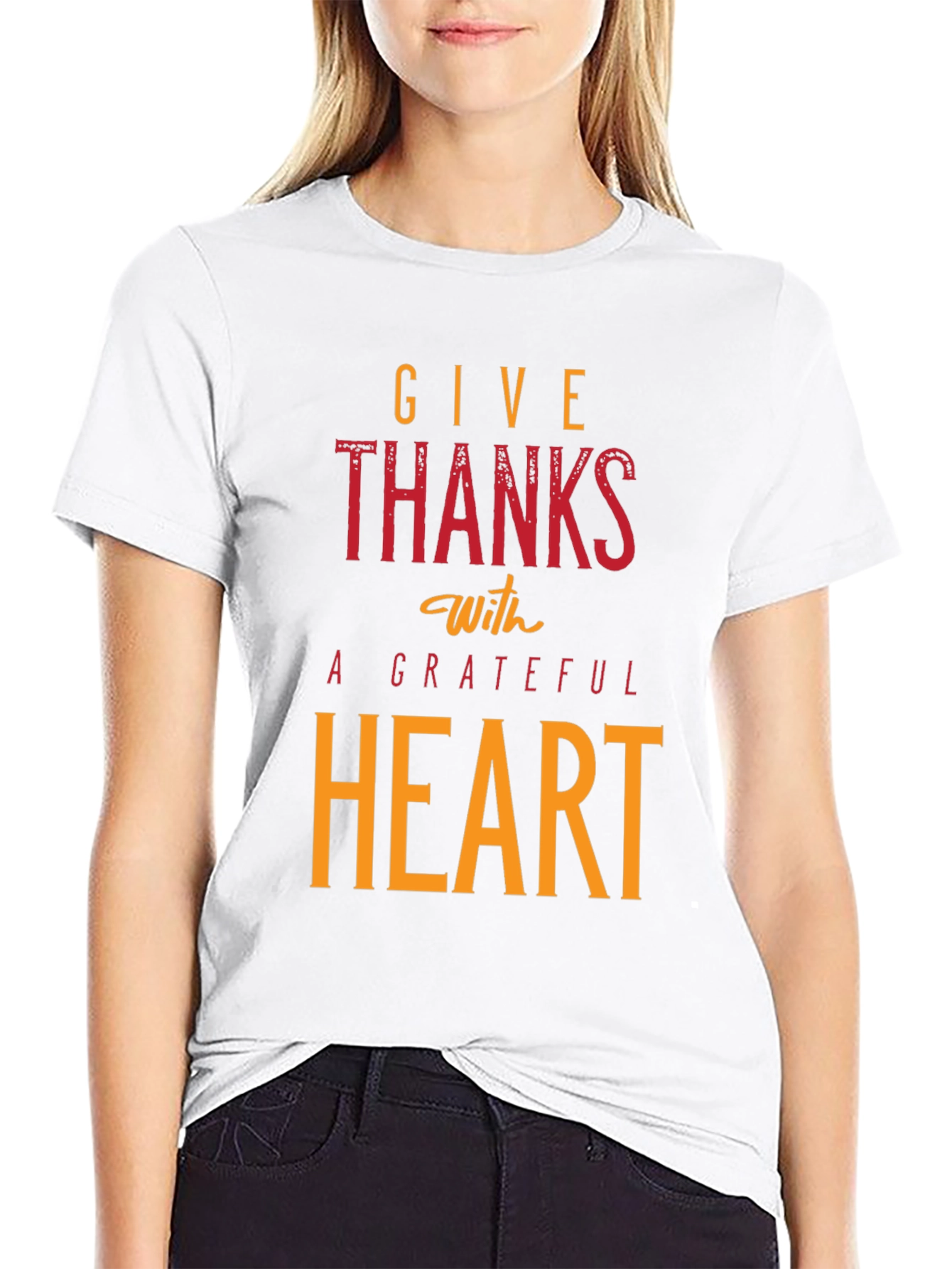 Give Thanks With A Grateful Heart Black T-Shirt
