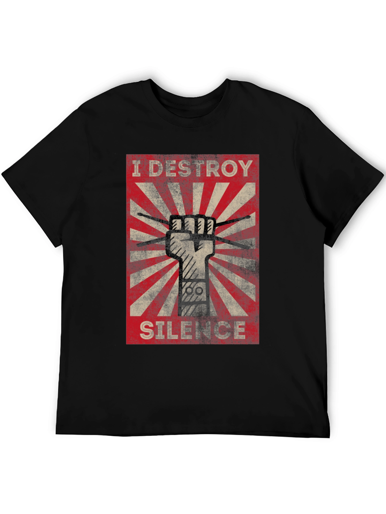 I Destroy Silence T-Shirt - Drummer Tee
