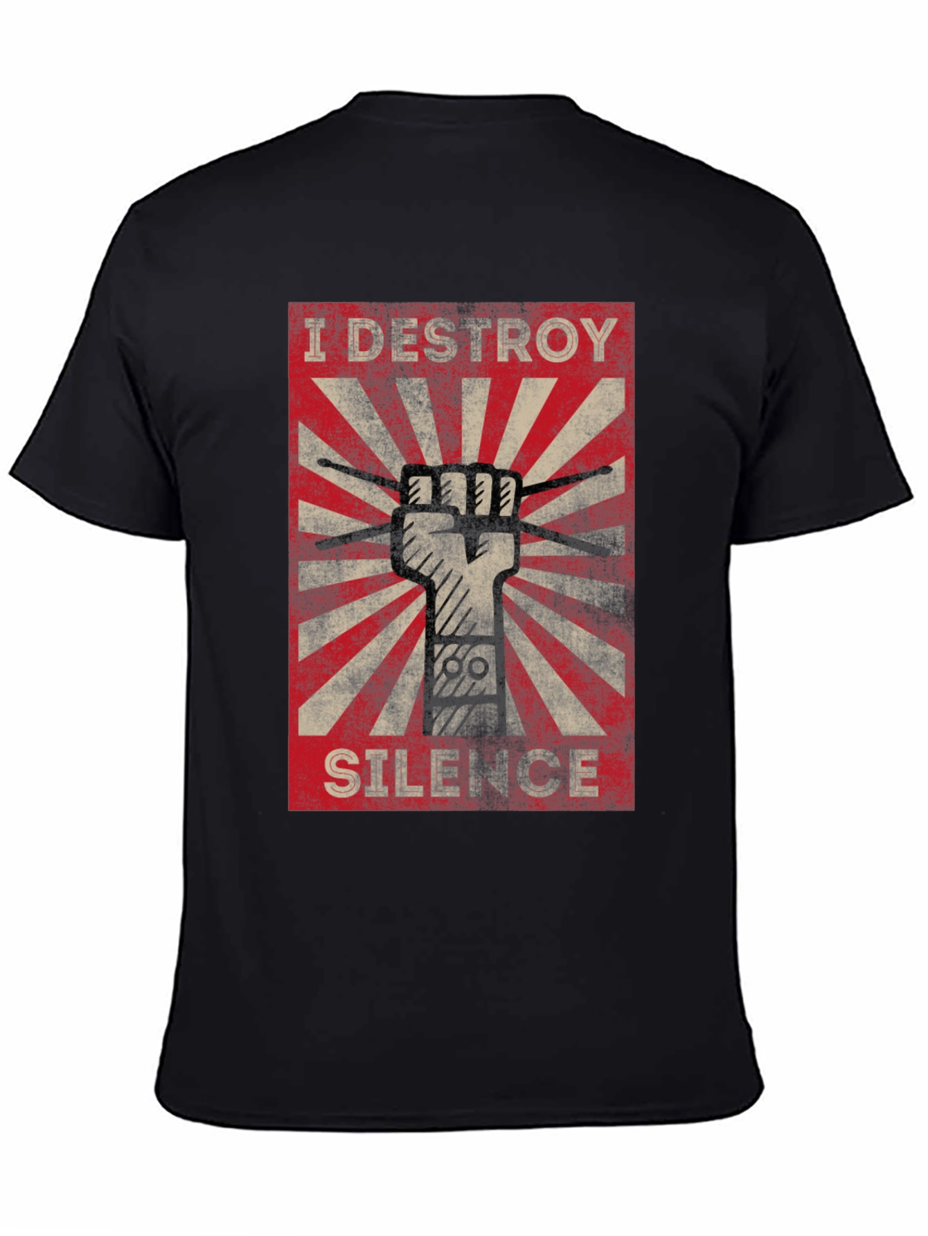 I Destroy Silence T-Shirt - Drummer Tee